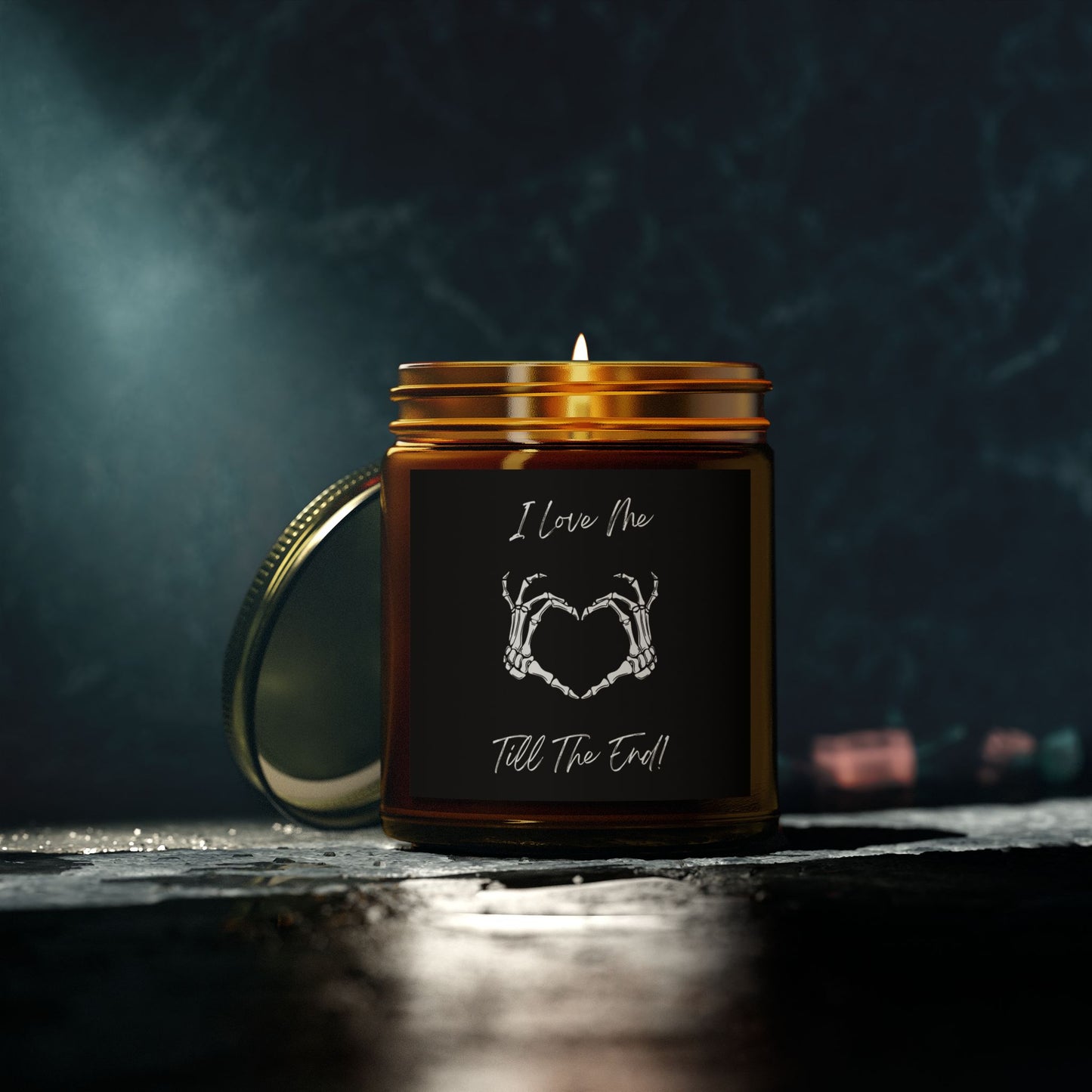 I Love Me Till The End Scented Candles, Coconut Apricot Wax (4oz, 9oz)