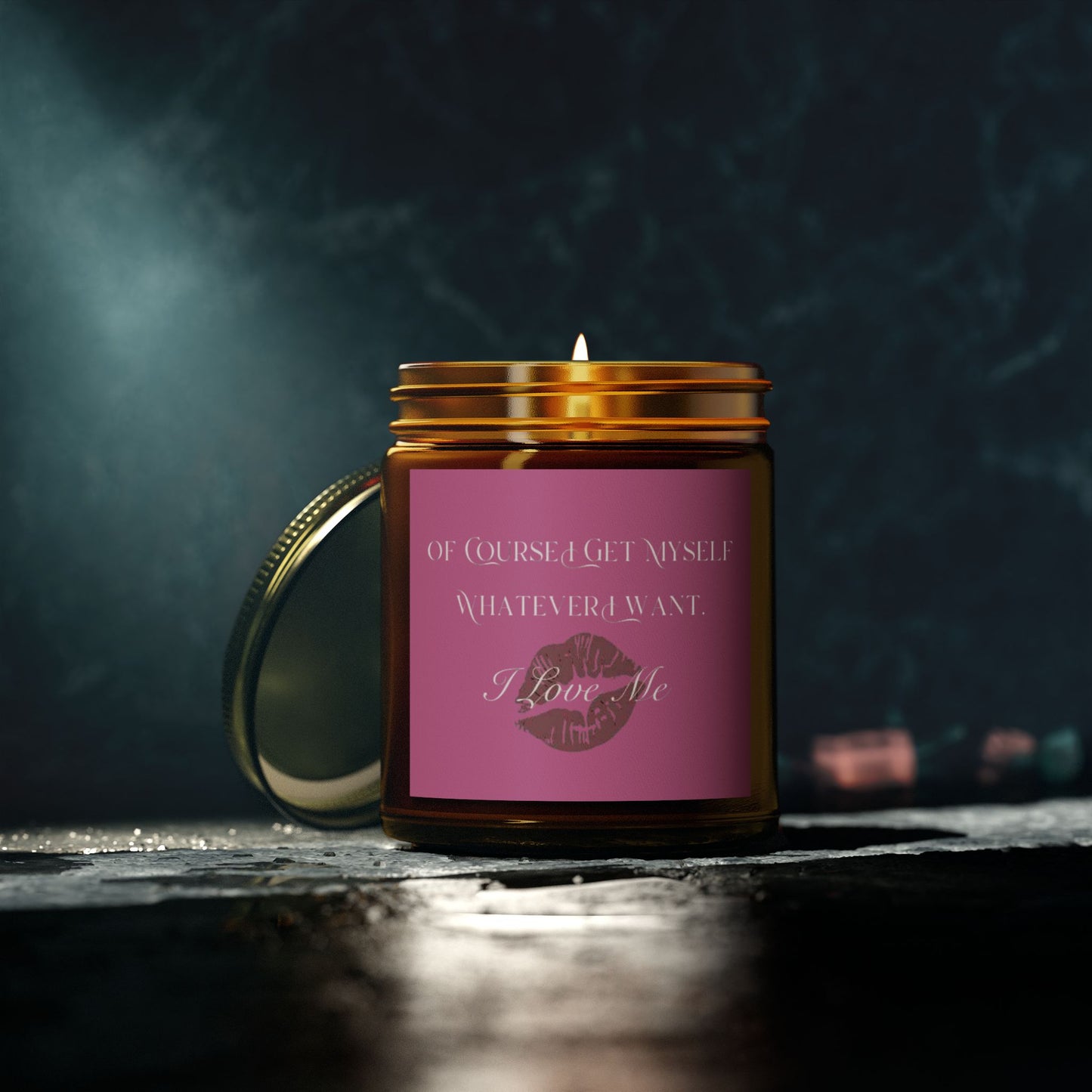 Of Course I Get Myself Whatever I Want Scented Candles, Coconut Apricot Wax (4oz, 9oz)