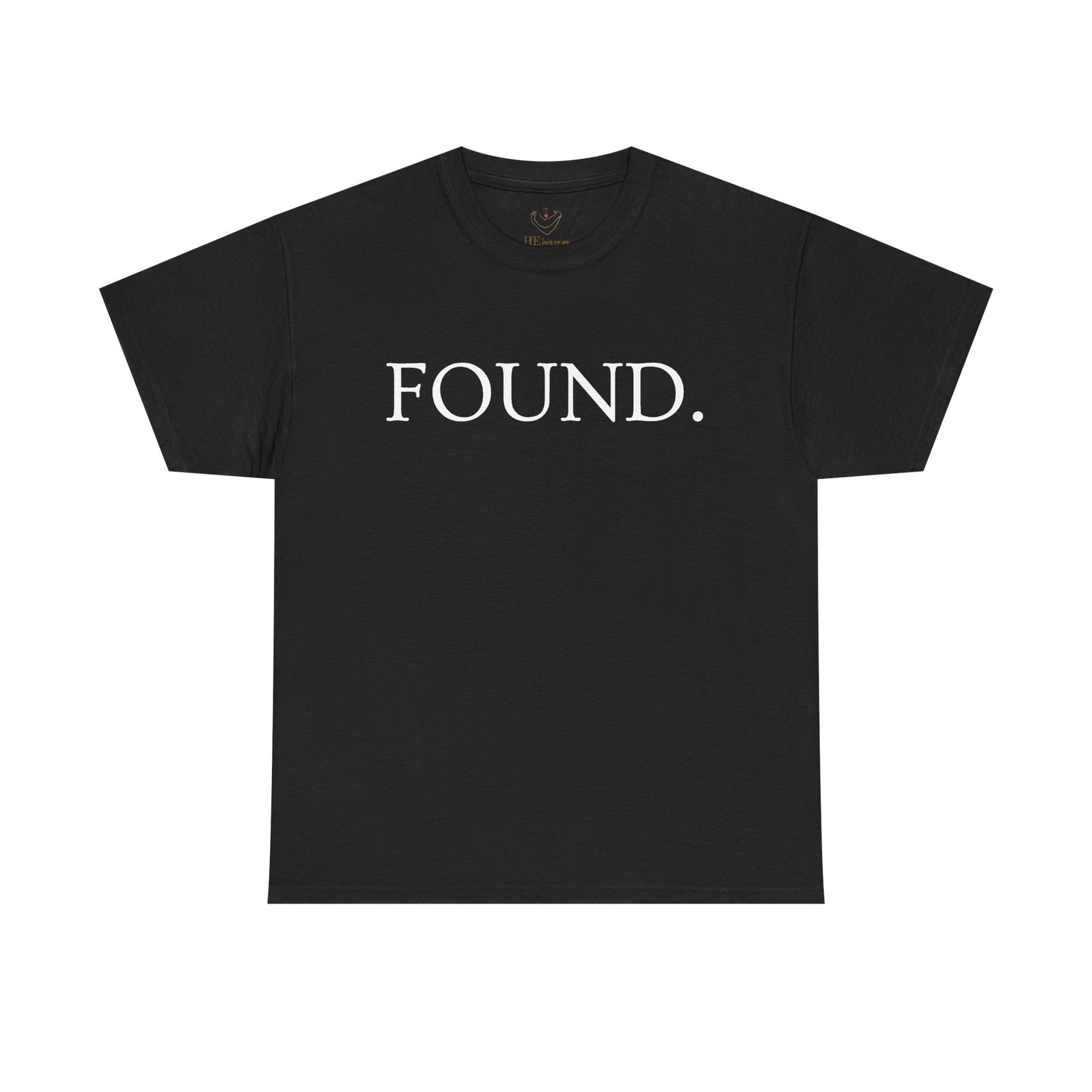 FOUND. Christian T-Shirt — Luke 19:10 Scripture Tee