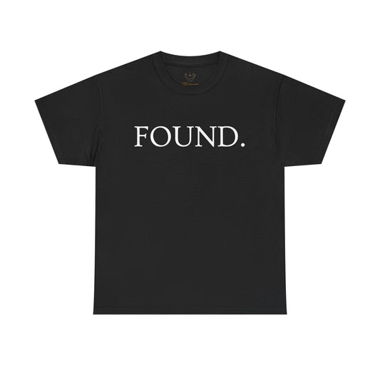 FOUND. Christian T-Shirt — Luke 19:10 Scripture Tee