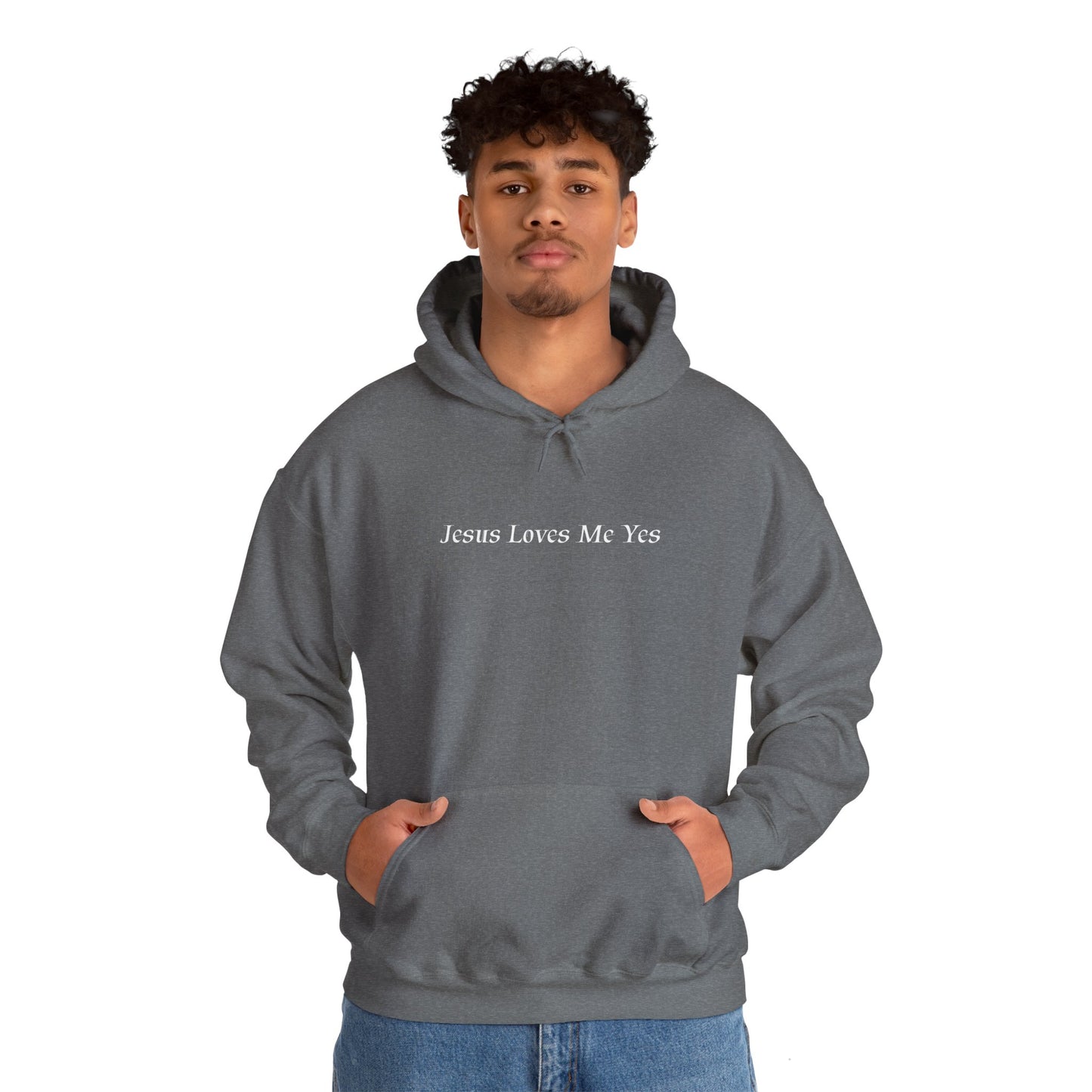 Jesus Loves Me Yes Unisex Heavy Blend™ Hooded Sweatshirt