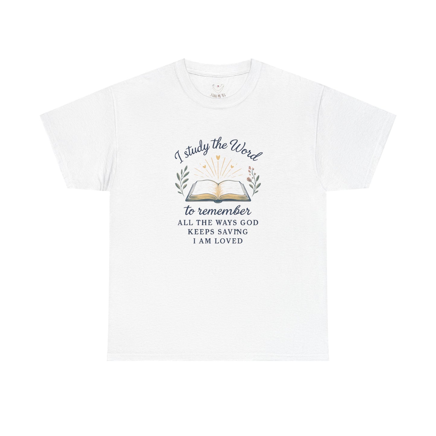 Christian Bible Study T-Shirt — "I Study the Word to Remember" Inspirational Tee
