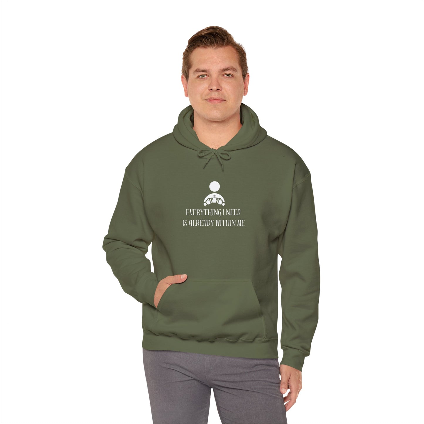 Everything I Need Is Already Within Me Unisex Heavy Blend™ Hooded Sweatshirt