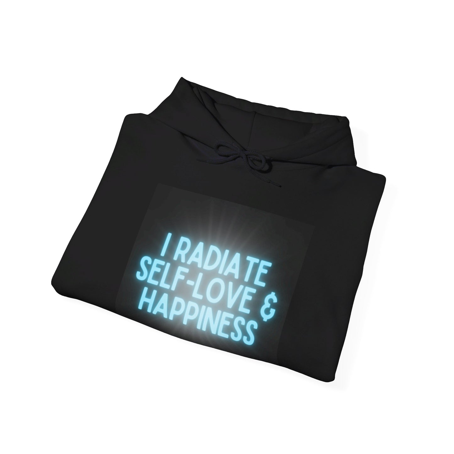 I Radiate Self Love & Happiness Unisex Heavy Blend™ Hooded Sweatshirt