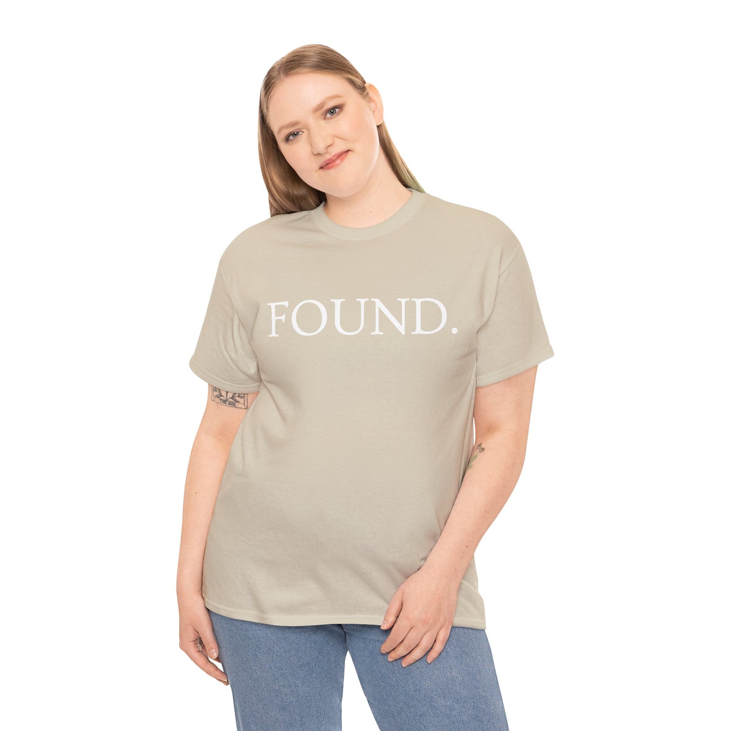 FOUND. Christian T-Shirt — Luke 19:10 Scripture Tee