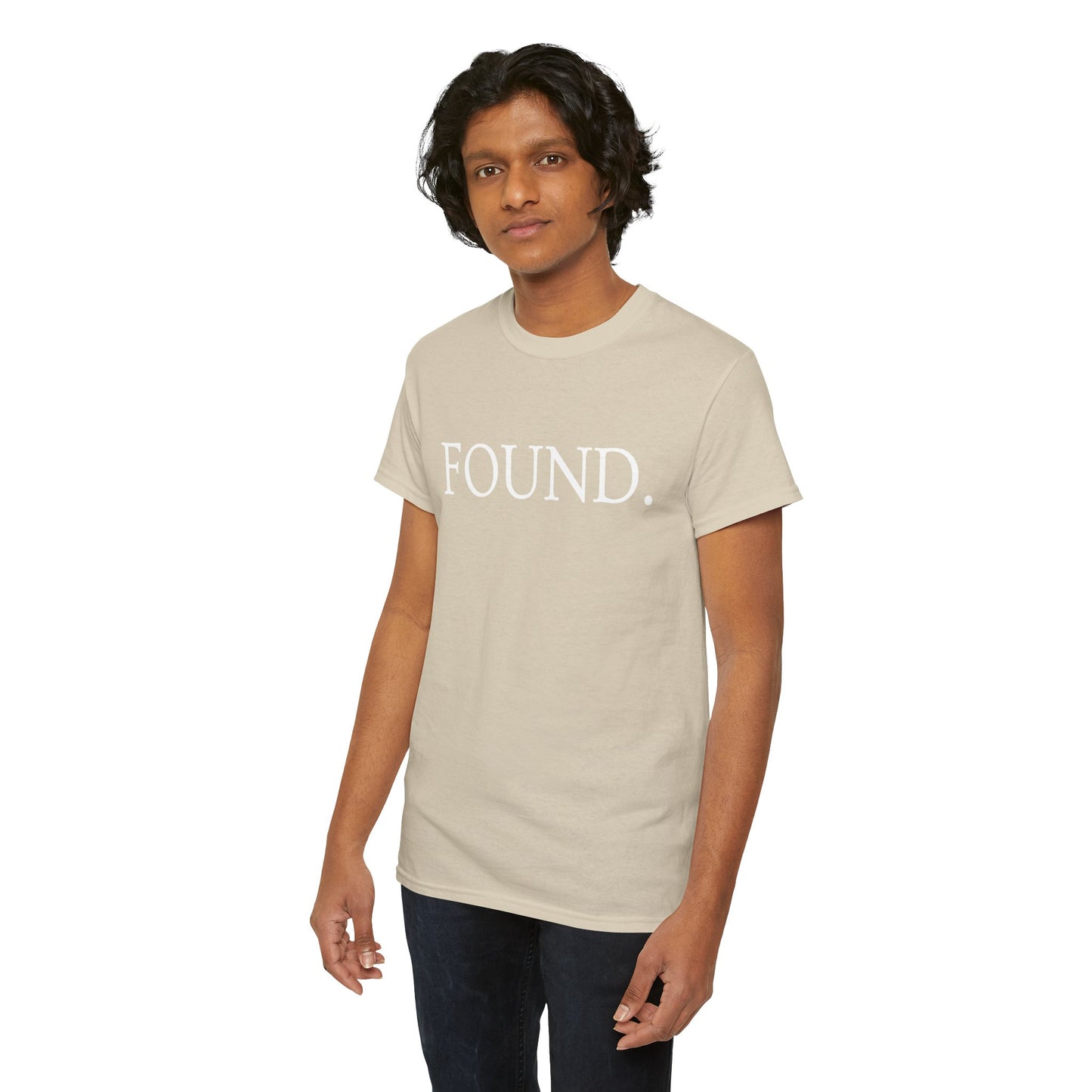 FOUND. Christian T-Shirt — Luke 19:10 Scripture Tee