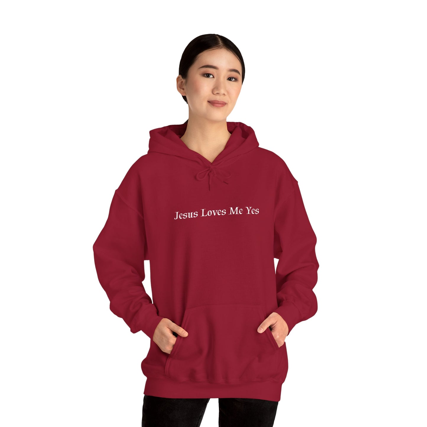 Jesus Loves Me Yes Unisex Heavy Blend™ Hooded Sweatshirt