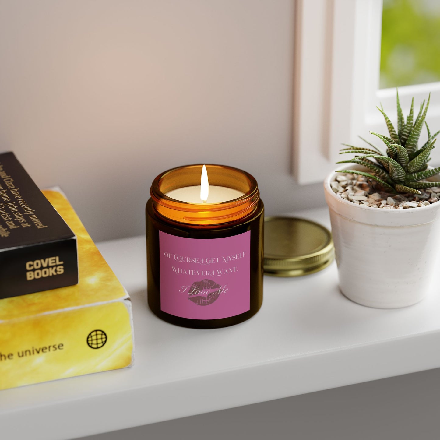Of Course I Get Myself Whatever I Want Scented Candles, Coconut Apricot Wax (4oz, 9oz)