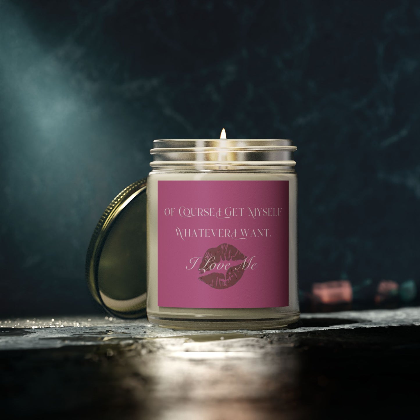 Of Course I Get Myself Whatever I Want Scented Candles, Coconut Apricot Wax (4oz, 9oz)