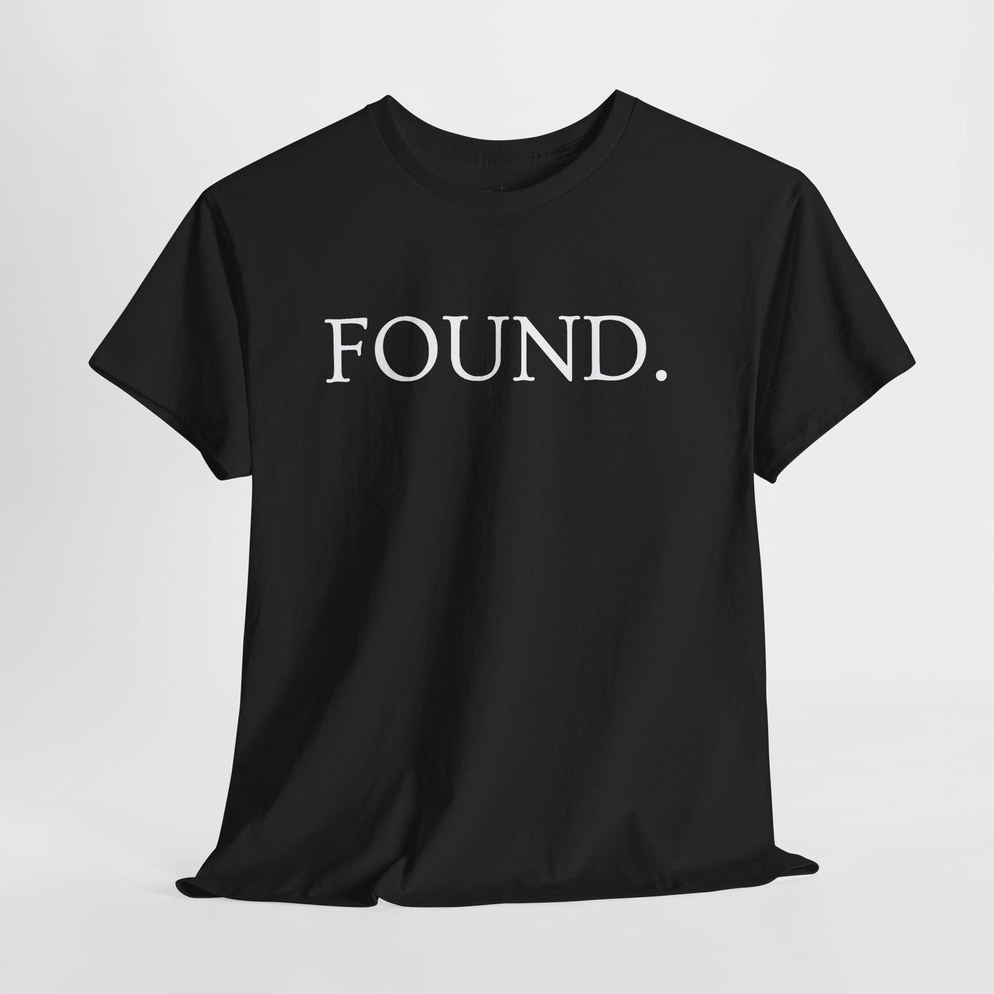 FOUND. Christian T-Shirt — Luke 19:10 Scripture Tee