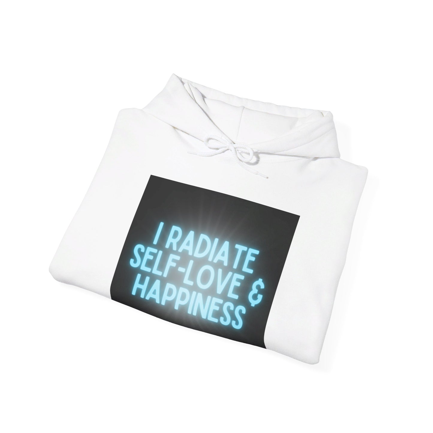 I Radiate Self Love & Happiness Unisex Heavy Blend™ Hooded Sweatshirt