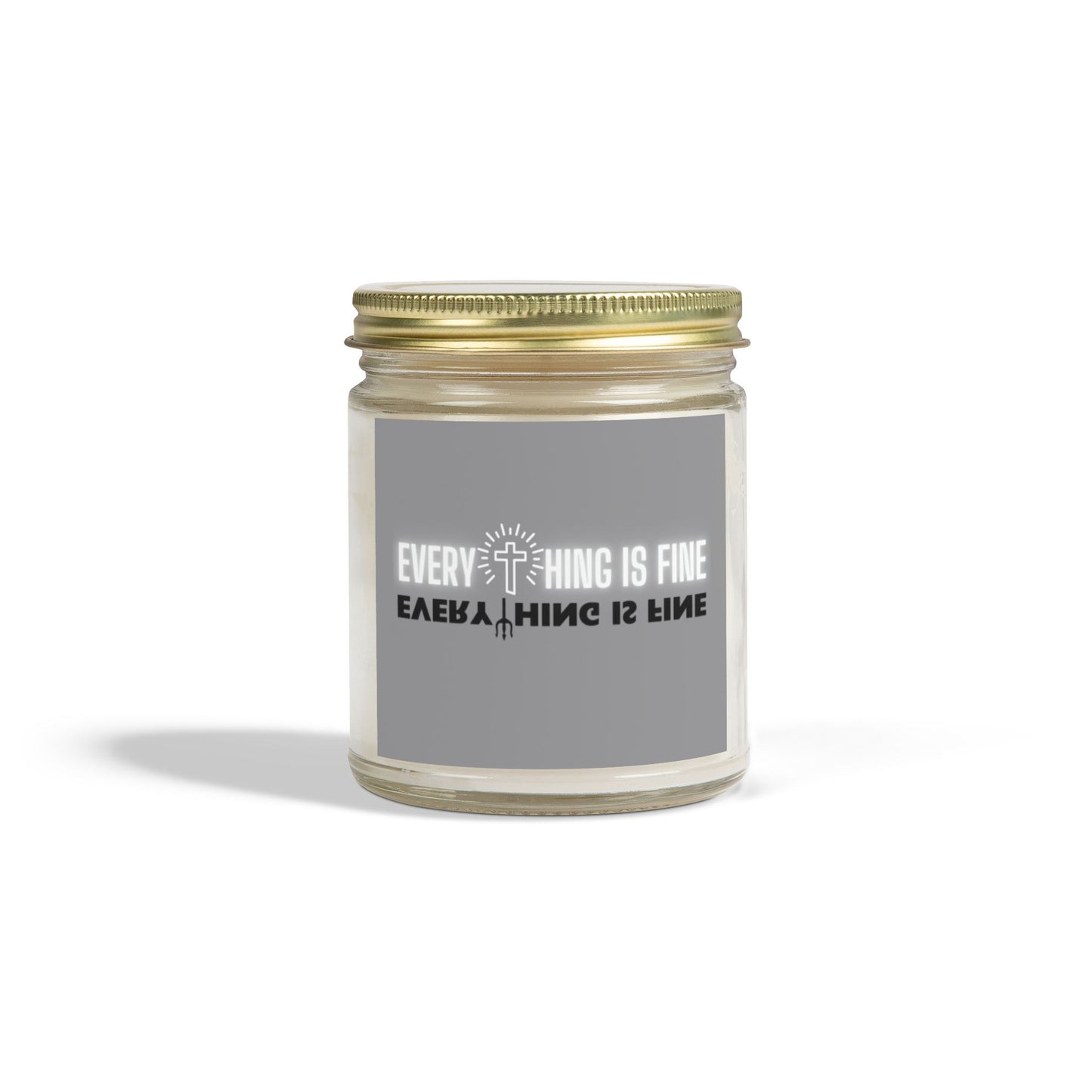 Everything Is Fine Scented Candles, Coconut Apricot Wax (4oz, 9oz)