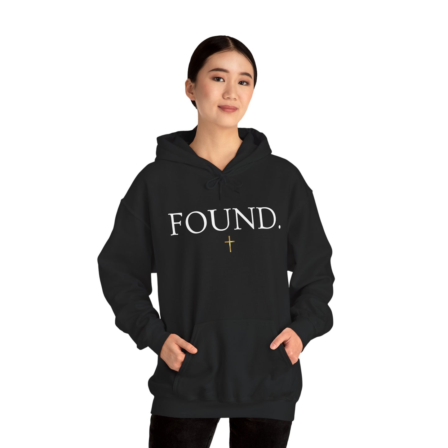 Found. Christian Hoodie — "For the Son of Man...to save the lost" Luke 19:10 Faith Pullover