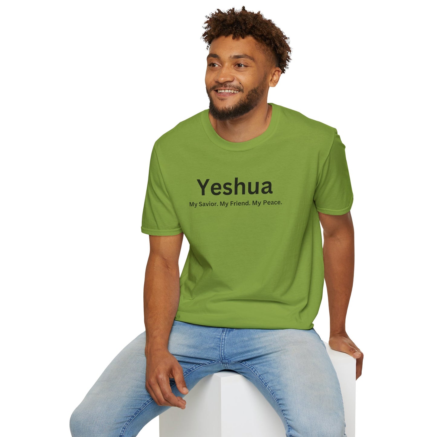 'Yeshua: My Savior. My Friend. My Peace.  Inspirational Unisex Softstyle T-Shirt