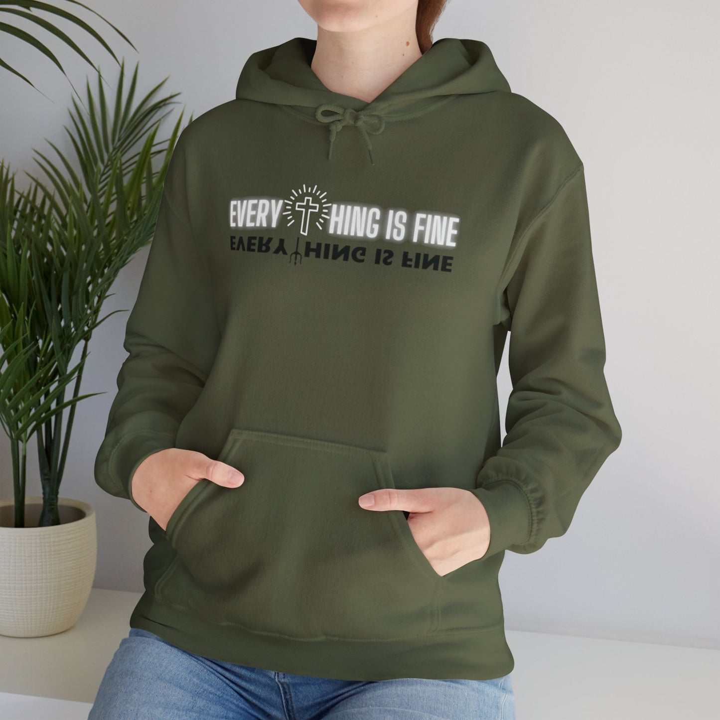 Everything Is Fine Everything Is Fine Unisex Heavy Blend™ Hooded Sweatshirt