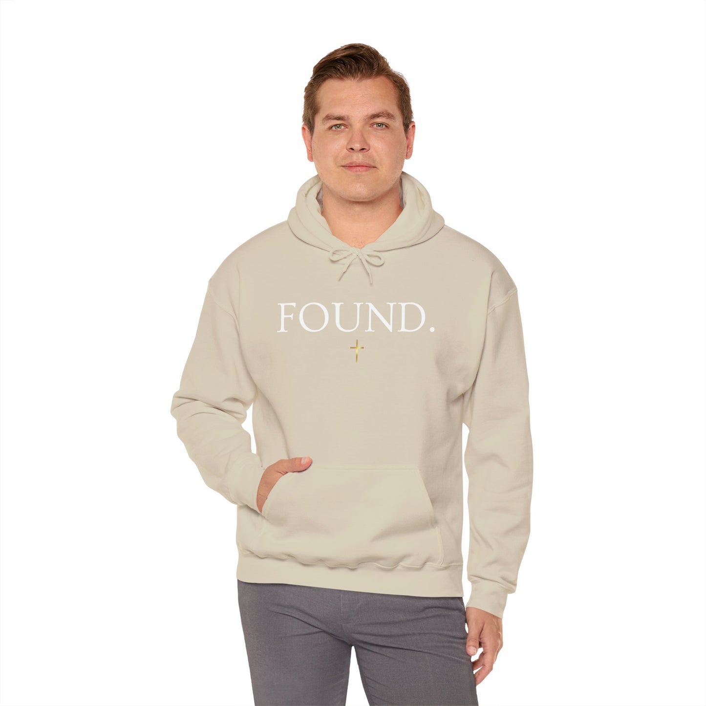 Found. Christian Hoodie — "For the Son of Man...to save the lost" Luke 19:10 Faith Pullover
