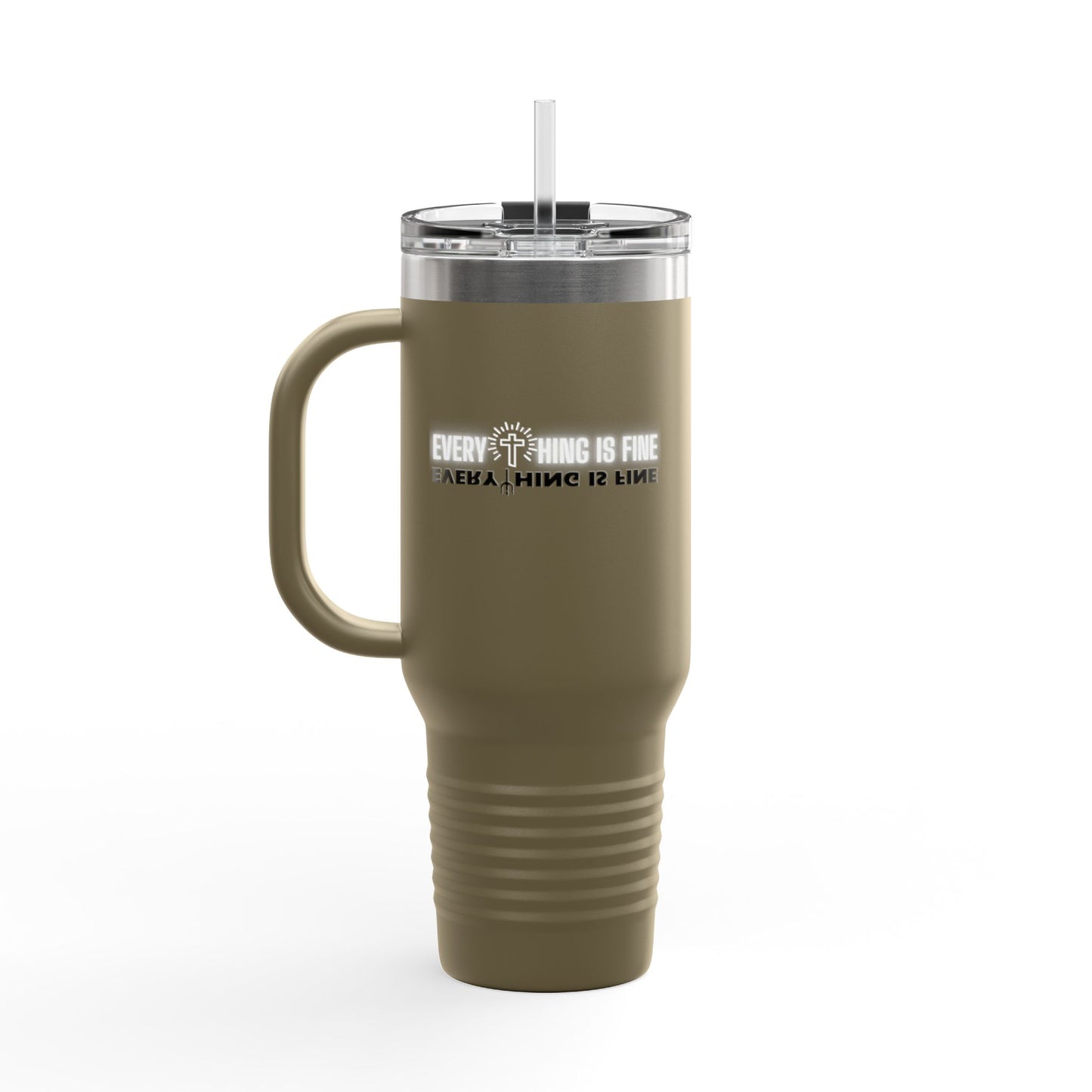 Everything Is Fine Insulated Travel Mug, 40oz