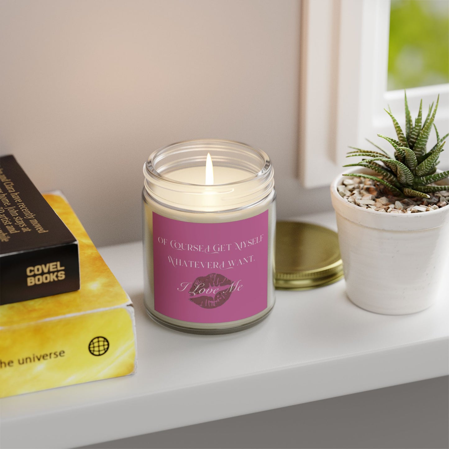 Of Course I Get Myself Whatever I Want Scented Candles, Coconut Apricot Wax (4oz, 9oz)