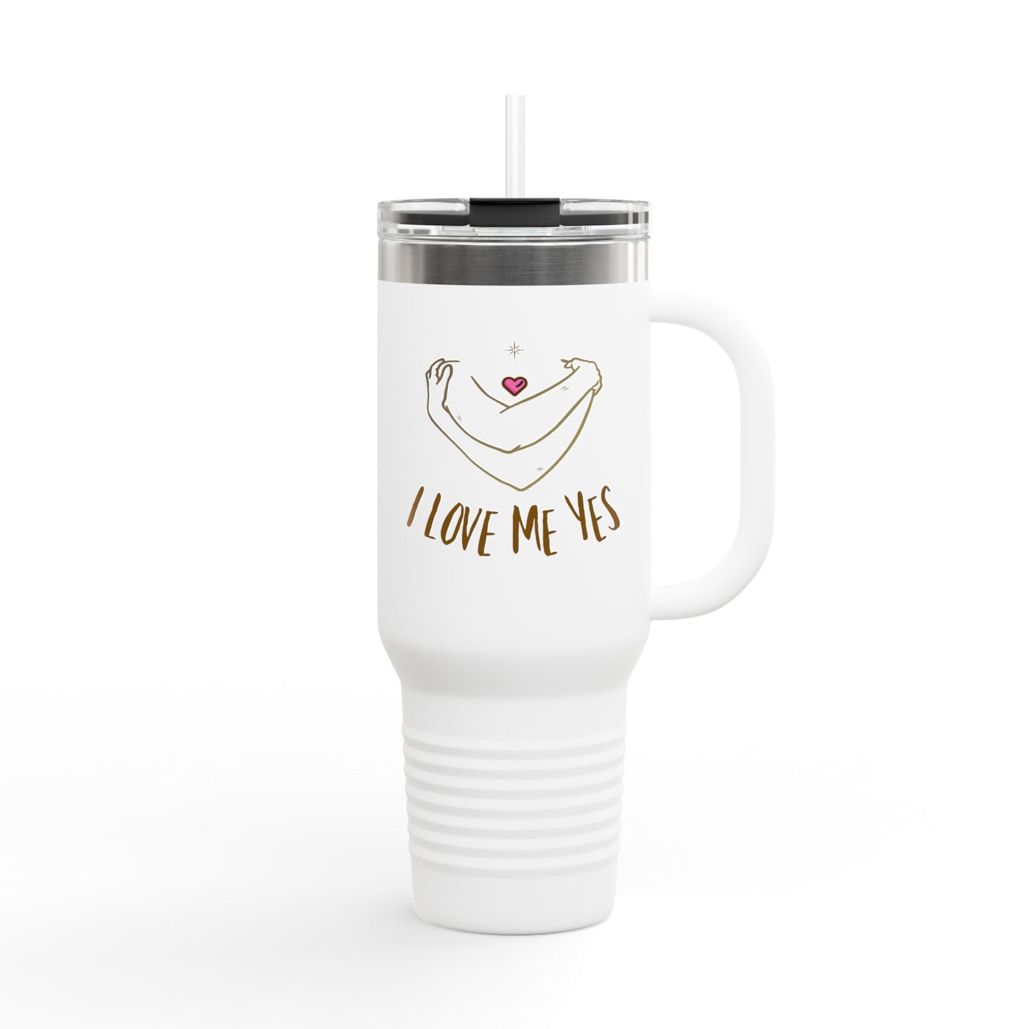 I Love Me Yes Insulated Travel Mug, 40oz