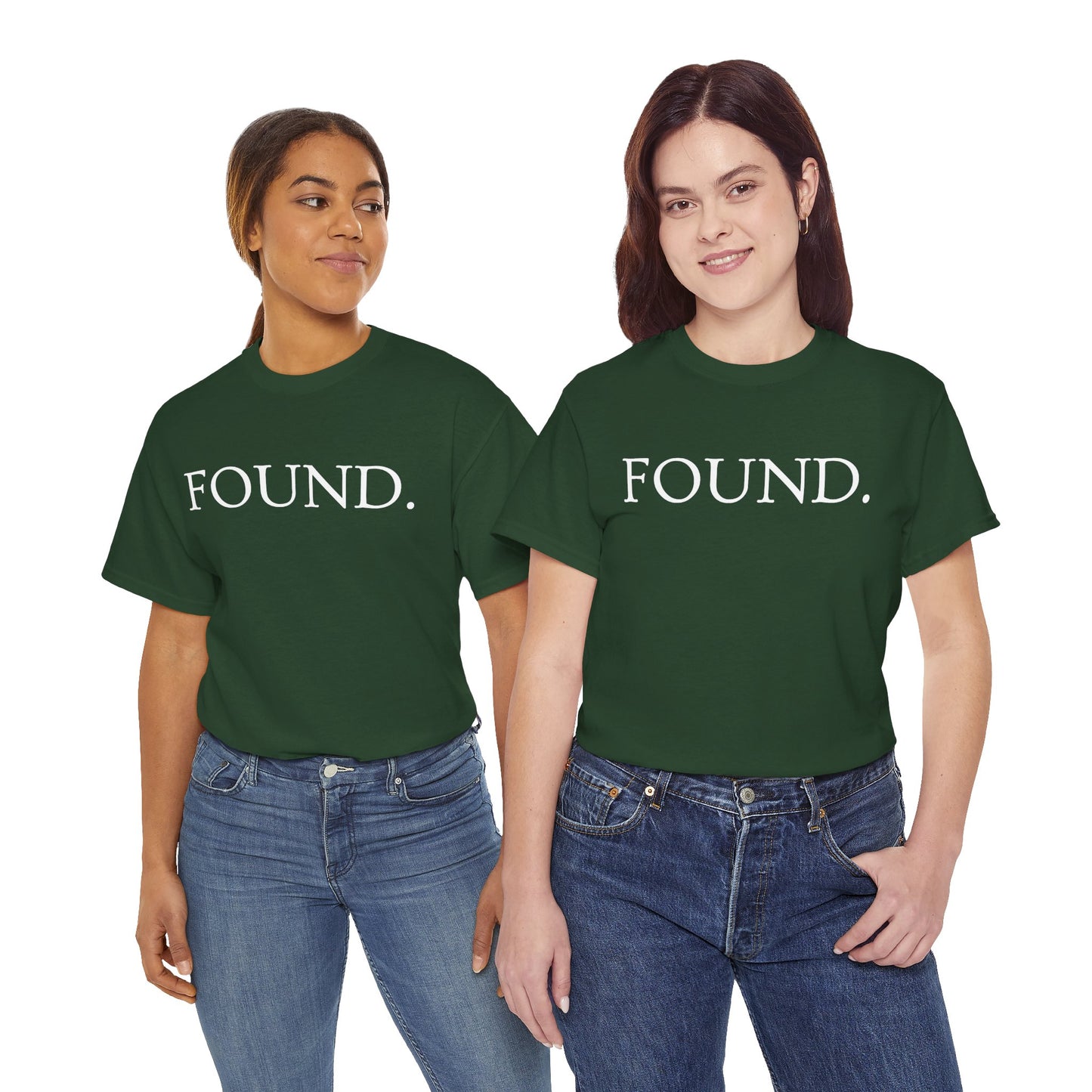 FOUND. Christian T-Shirt — Luke 19:10 Scripture Tee