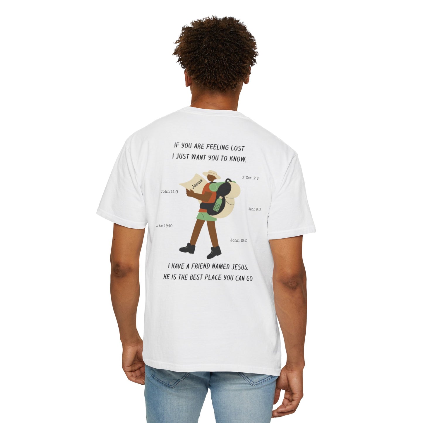 My Friend Jesus Unisex Garment-Dyed T-shirt