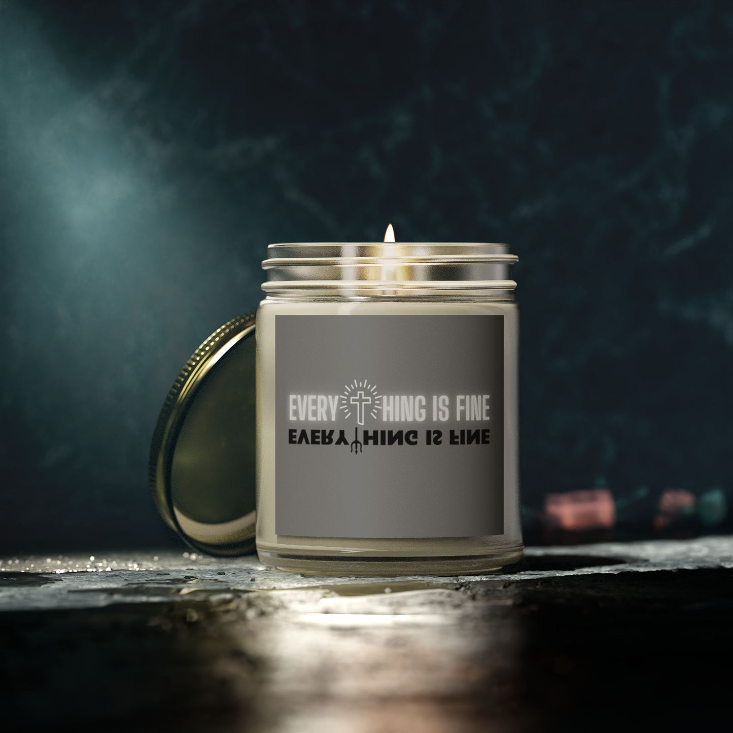 Everything Is Fine Scented Candles, Coconut Apricot Wax (4oz, 9oz)