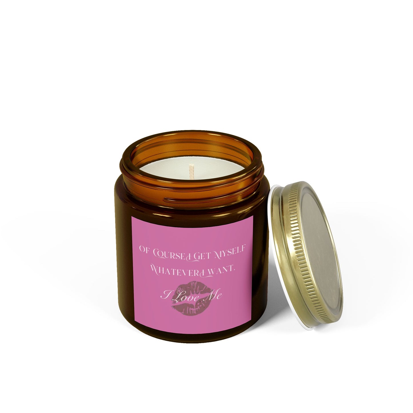 Of Course I Get Myself Whatever I Want Scented Candles, Coconut Apricot Wax (4oz, 9oz)