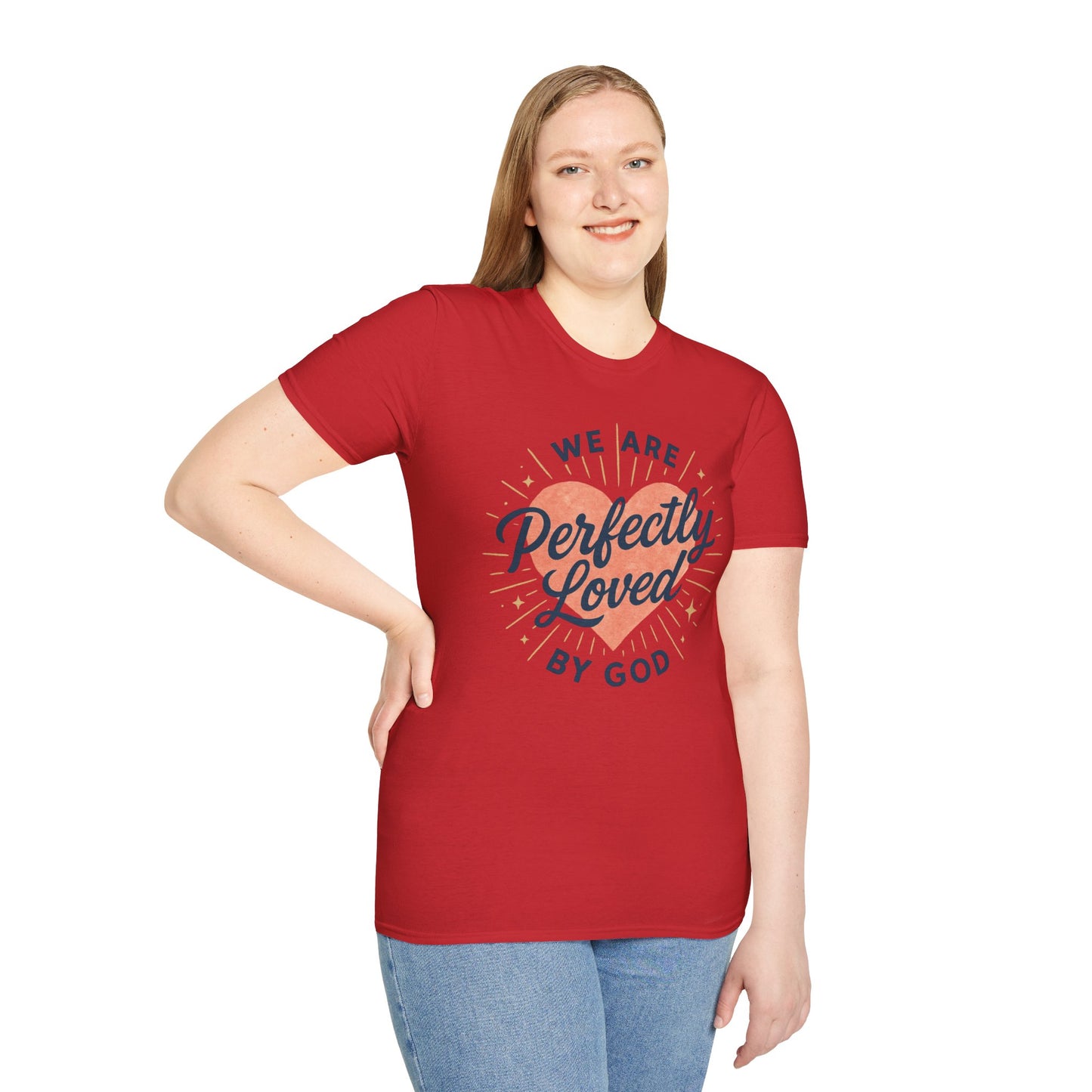 Perfectly Loved by God T-Shirt — Christian Faith Graphic Tee