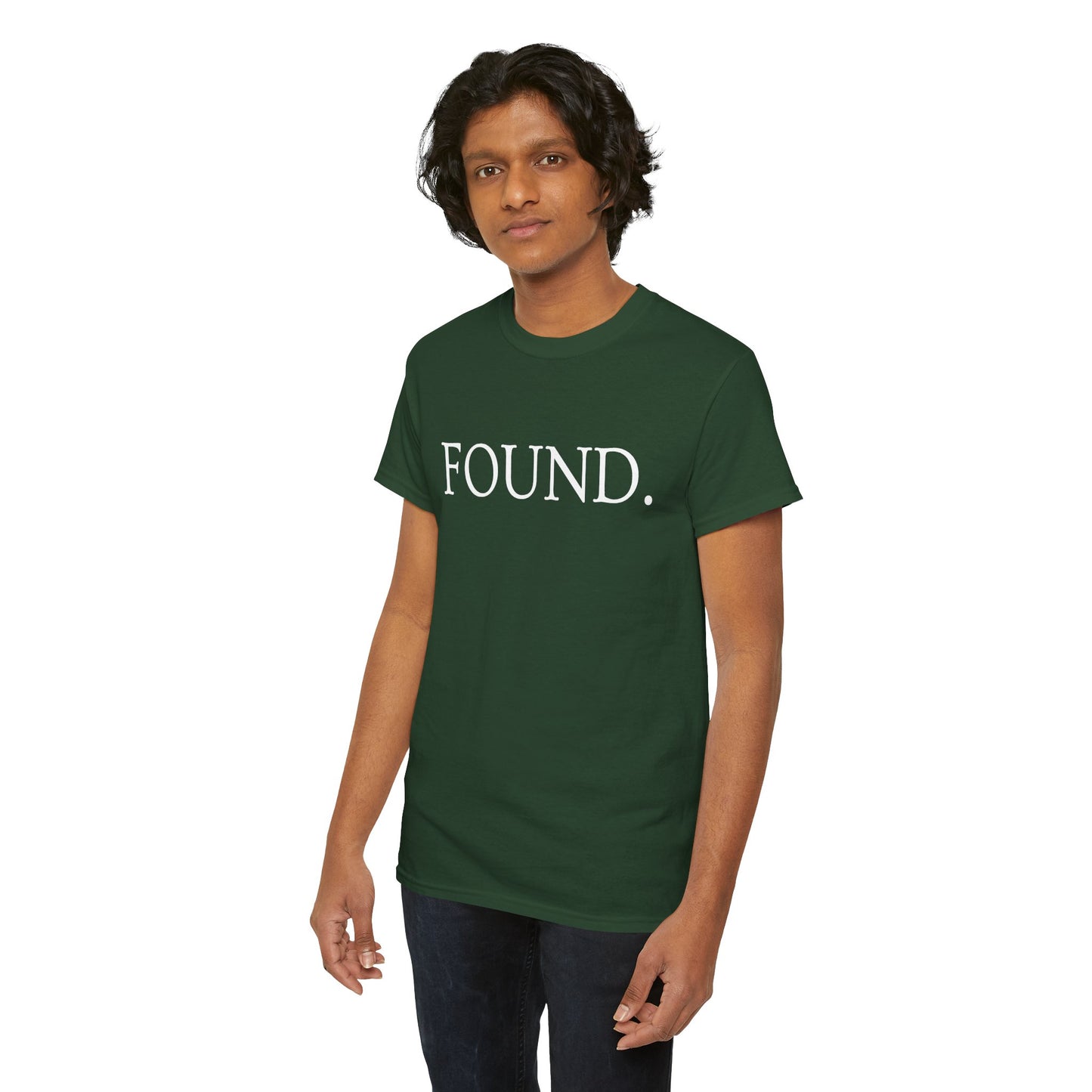 FOUND. Christian T-Shirt — Luke 19:10 Scripture Tee