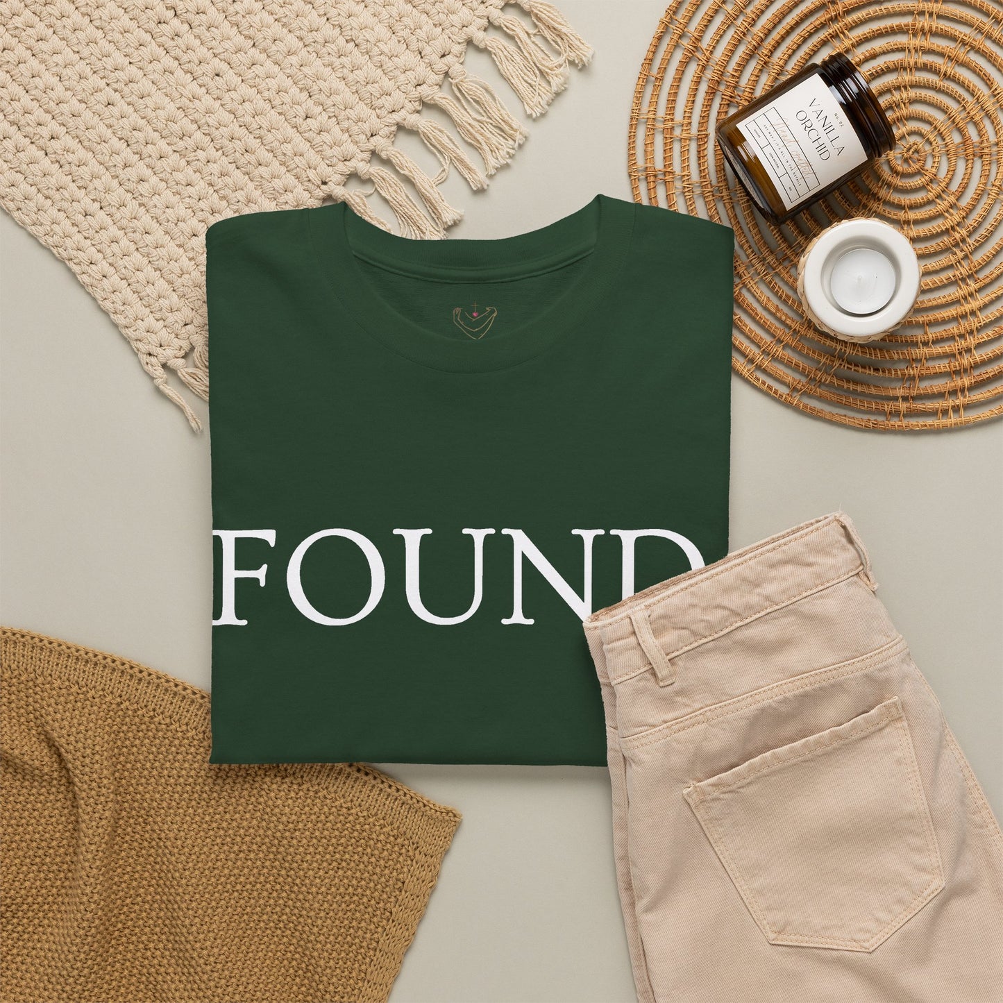 FOUND. Christian T-Shirt — Luke 19:10 Scripture Tee
