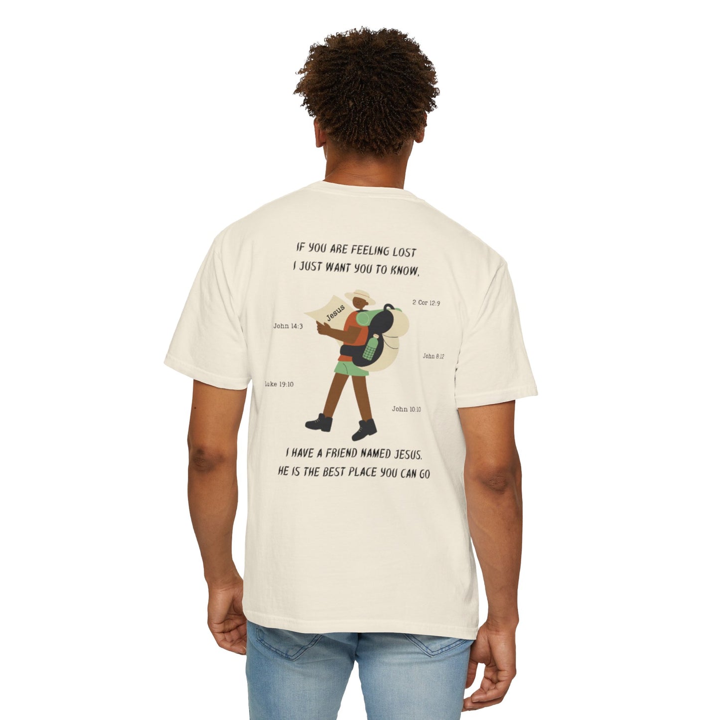 My Friend Jesus Unisex Garment-Dyed T-shirt