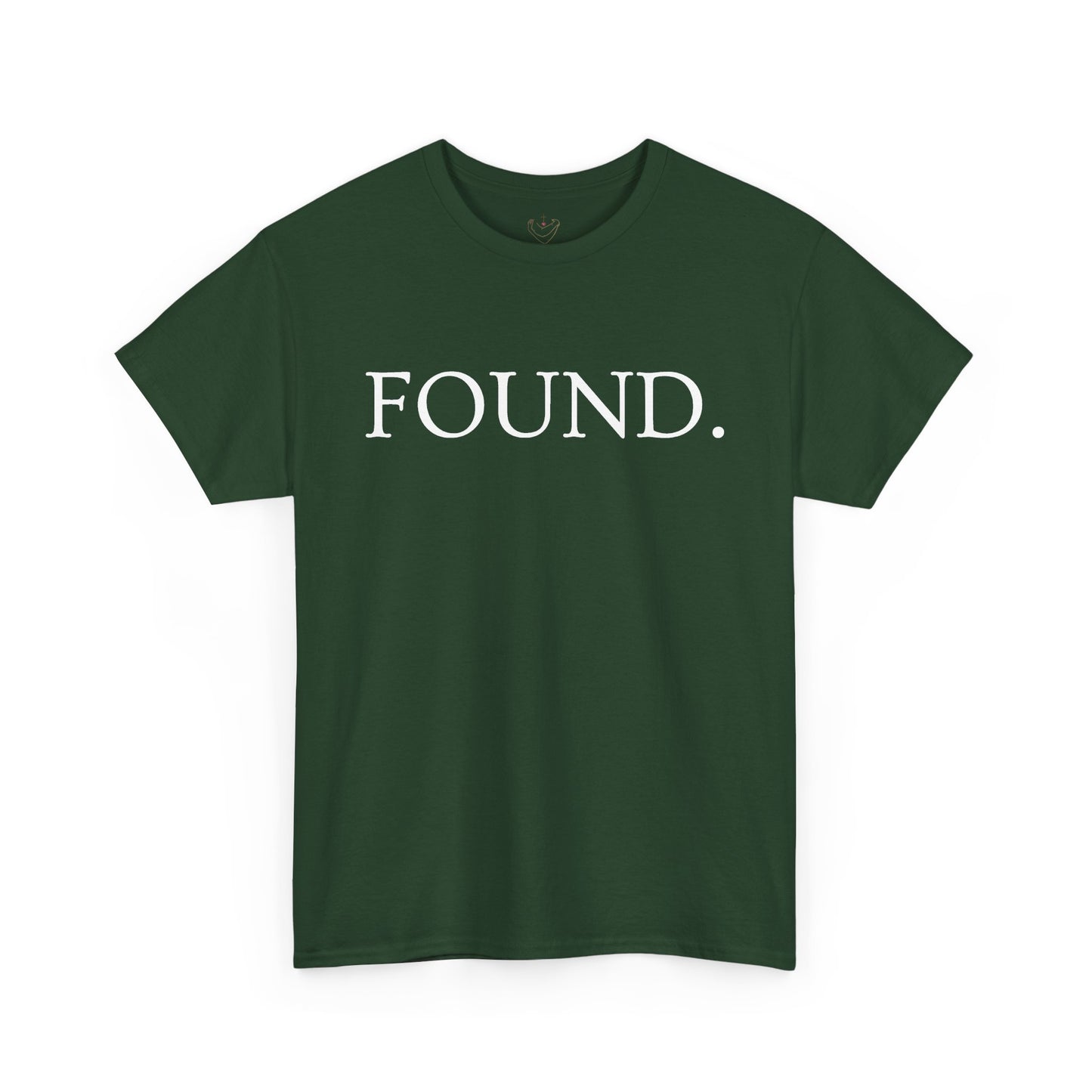 FOUND. Christian T-Shirt — Luke 19:10 Scripture Tee