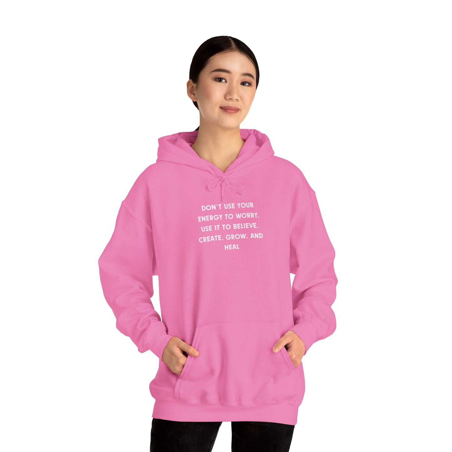 Don't Use Your Energy to Worry Unisex Heavy Blend™ Hooded Sweatshirt