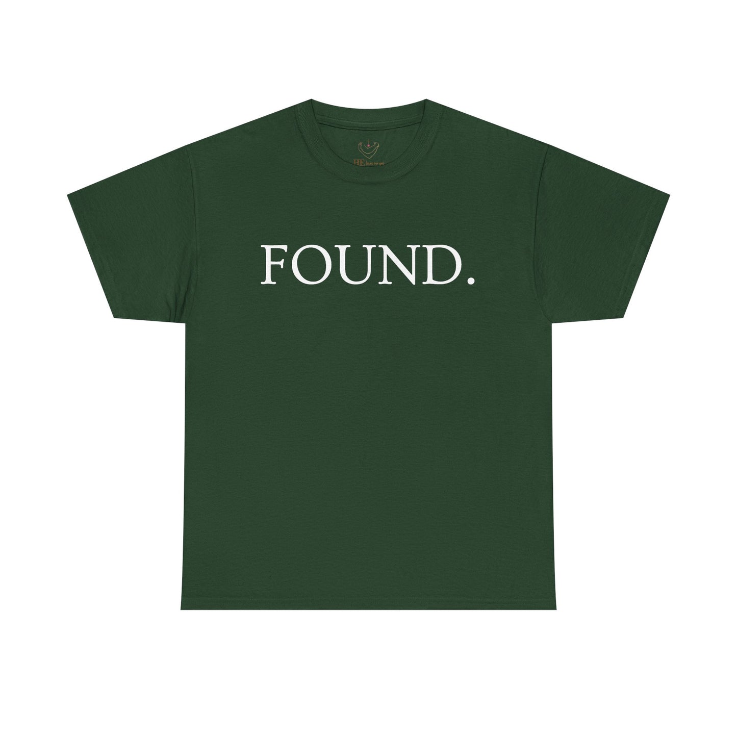FOUND. Christian T-Shirt — Luke 19:10 Scripture Tee
