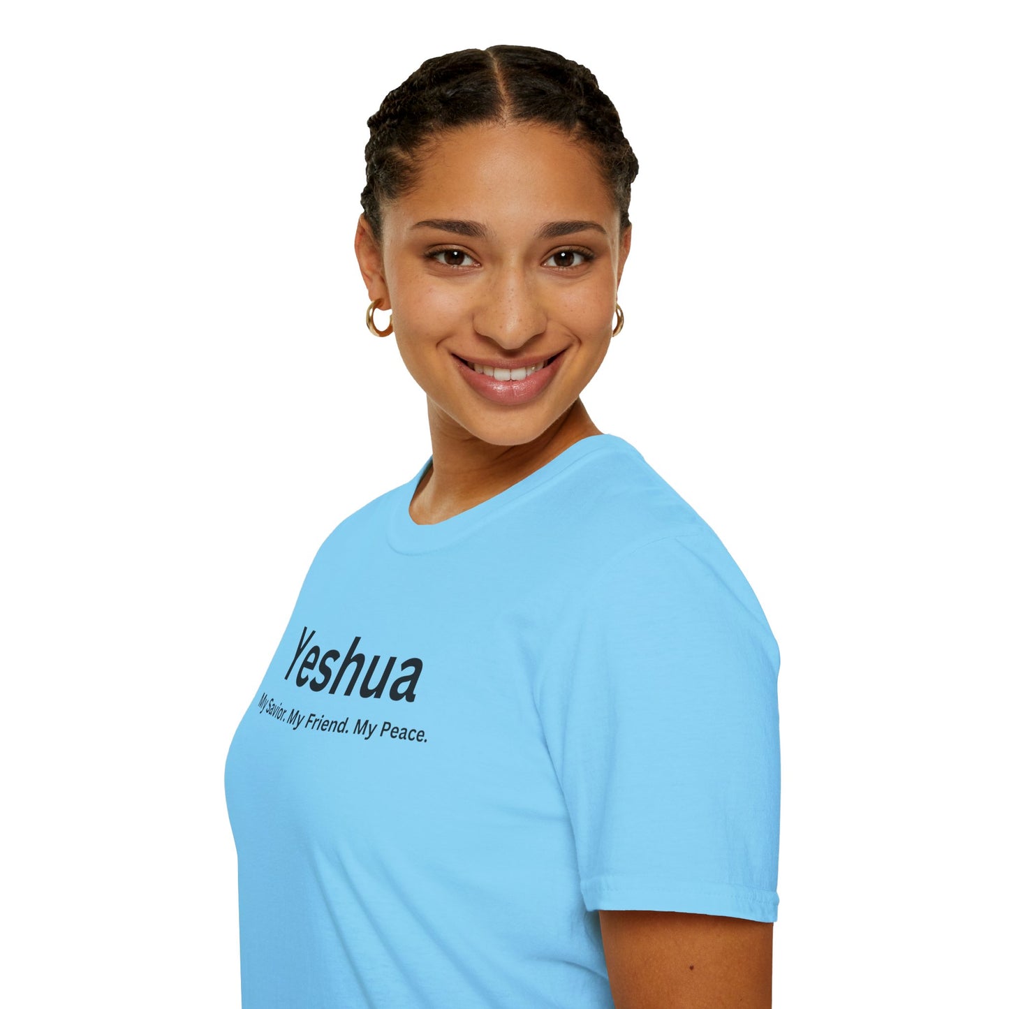 'Yeshua: My Savior. My Friend. My Peace.  Inspirational Unisex Softstyle T-Shirt