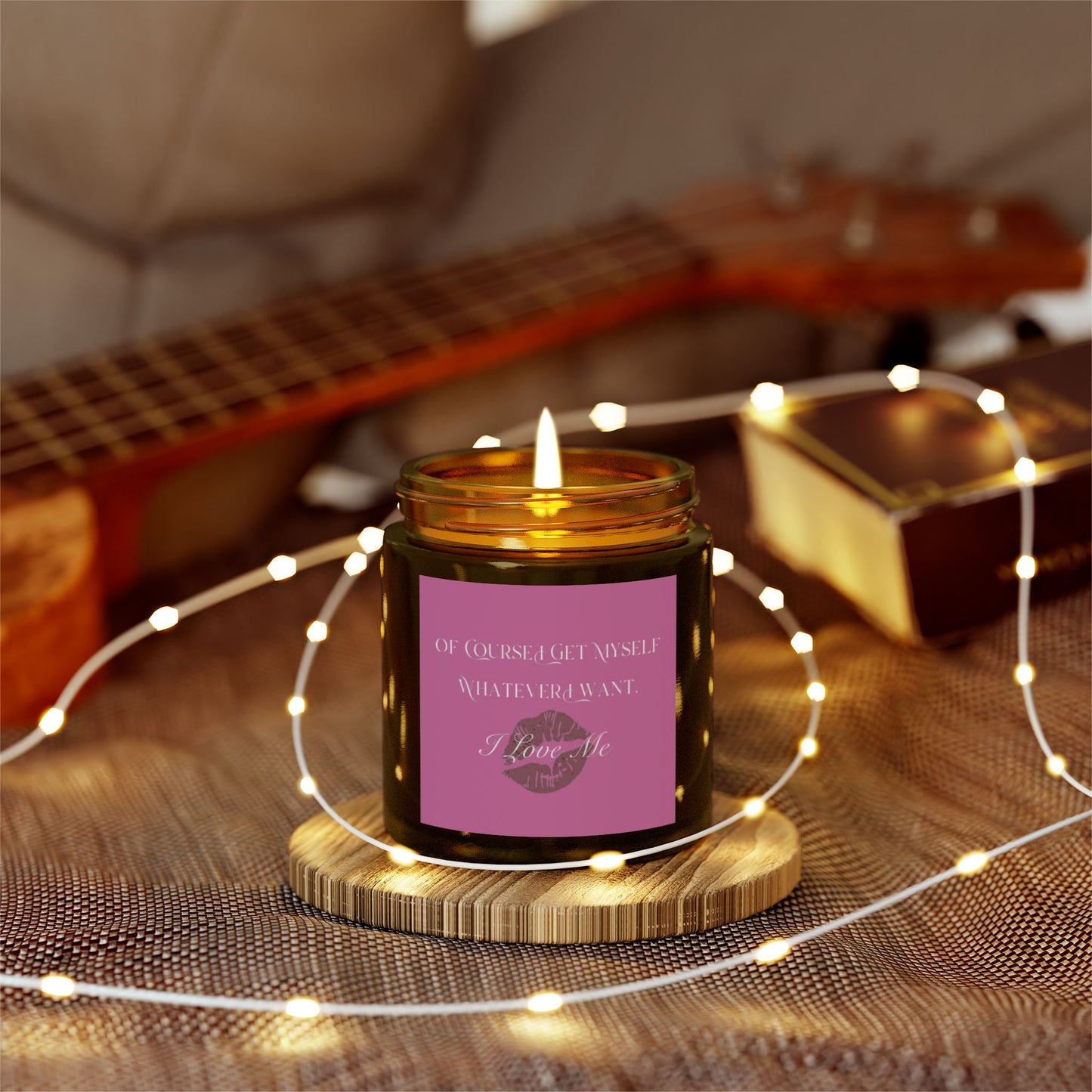 Of Course I Get Myself Whatever I Want Scented Candles, Coconut Apricot Wax (4oz, 9oz)
