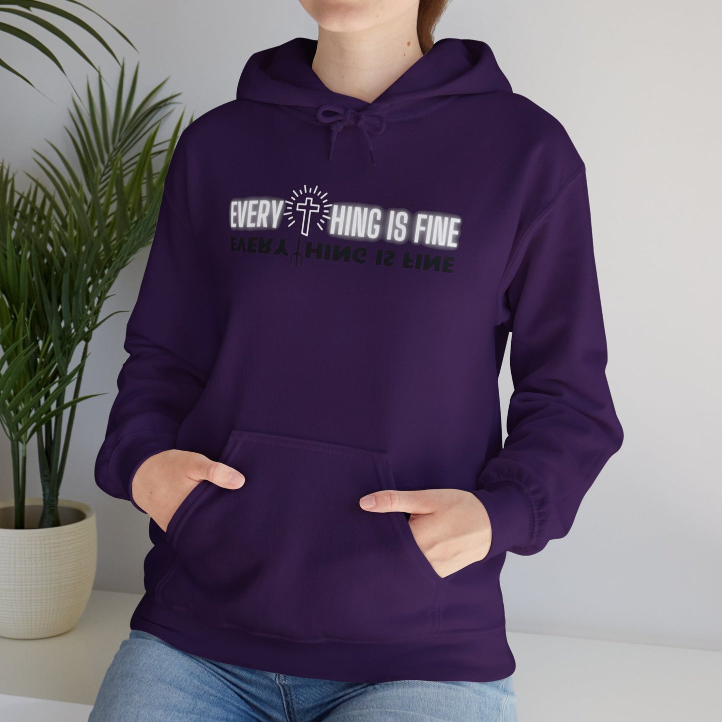 Everything Is Fine Everything Is Fine Unisex Heavy Blend™ Hooded Sweatshirt