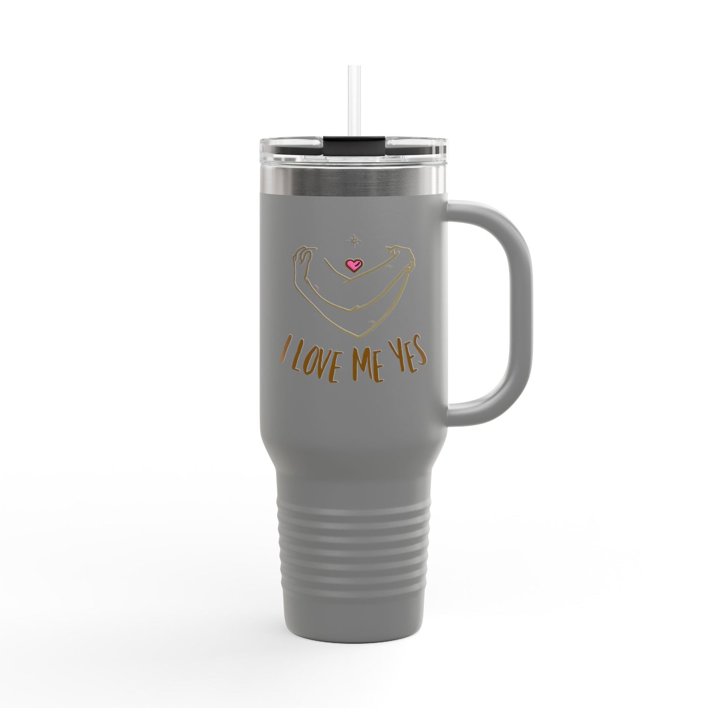 I Love Me Yes Insulated Travel Mug, 40oz