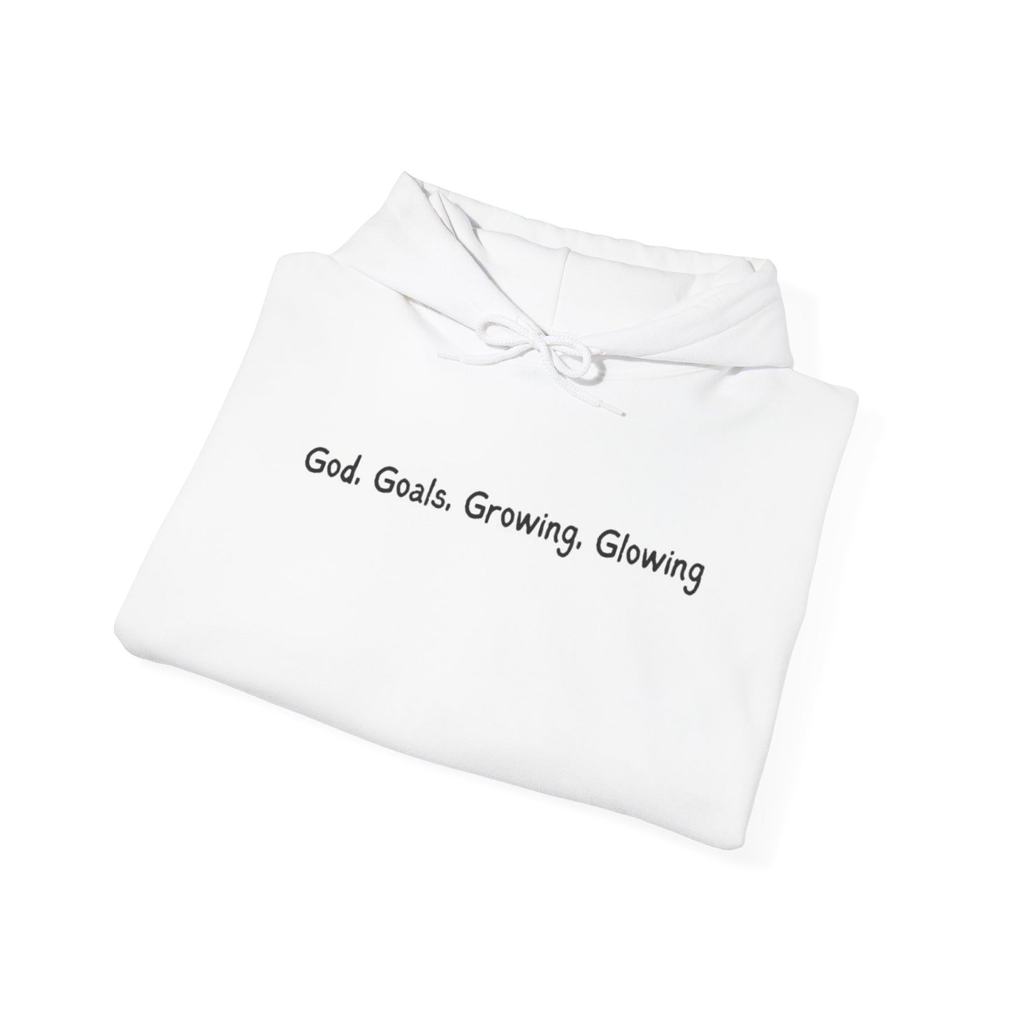 God, Goals, Growing, Glowing Unisex Heavy Blend™ Hooded Sweatshirt