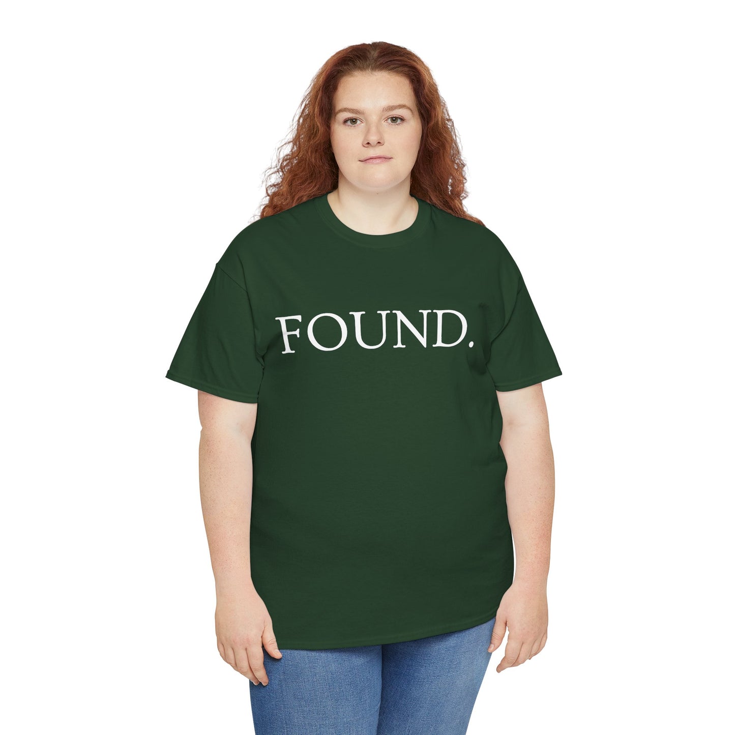 FOUND. Christian T-Shirt — Luke 19:10 Scripture Tee