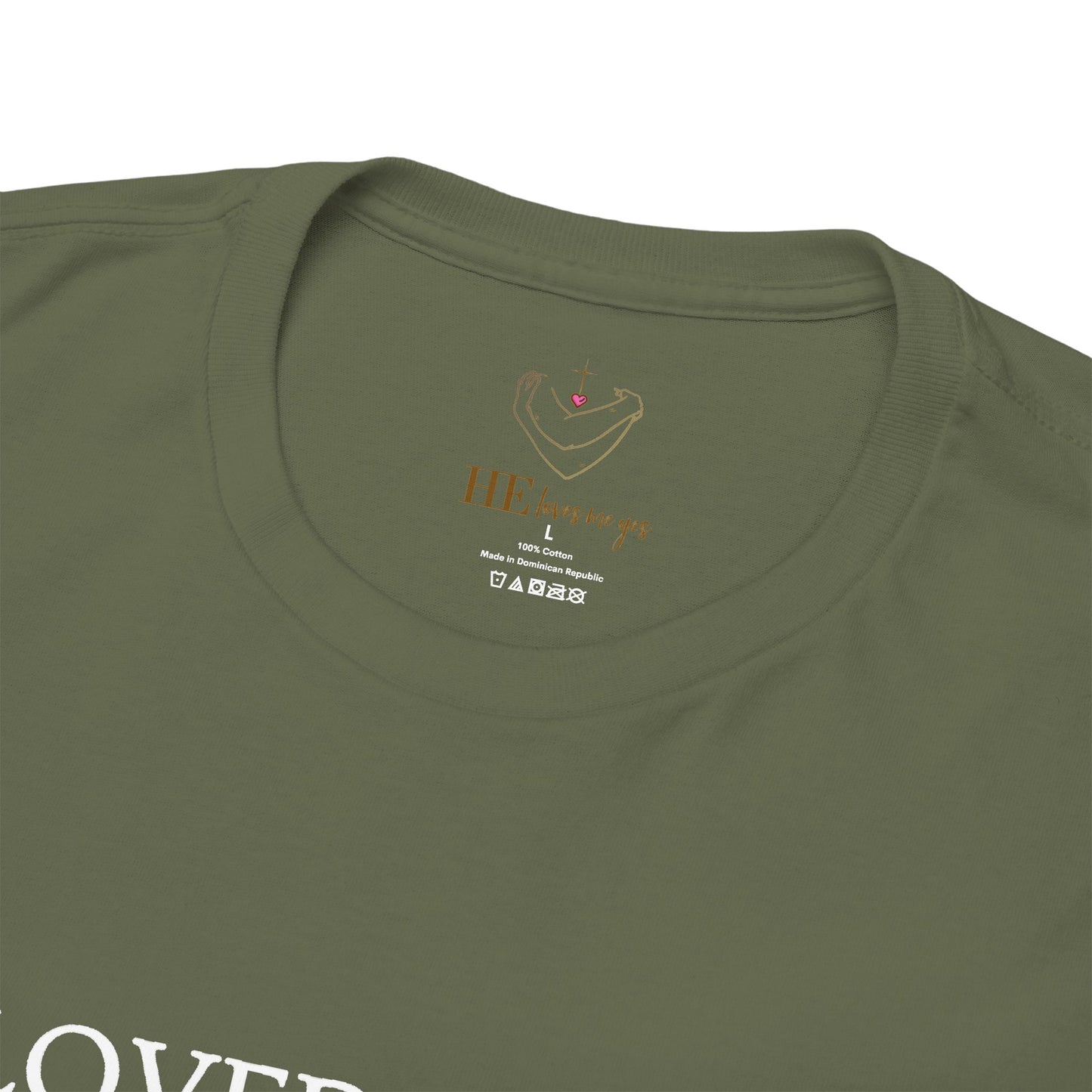 "He Loved Me First" Christian Tee — Cotton Shirt (1 John 4:19)