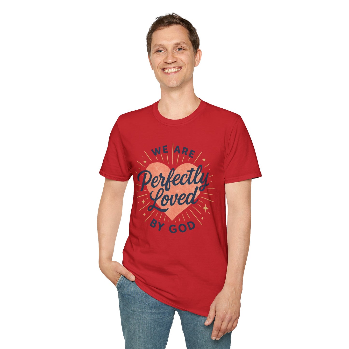Perfectly Loved by God T-Shirt — Christian Faith Graphic Tee