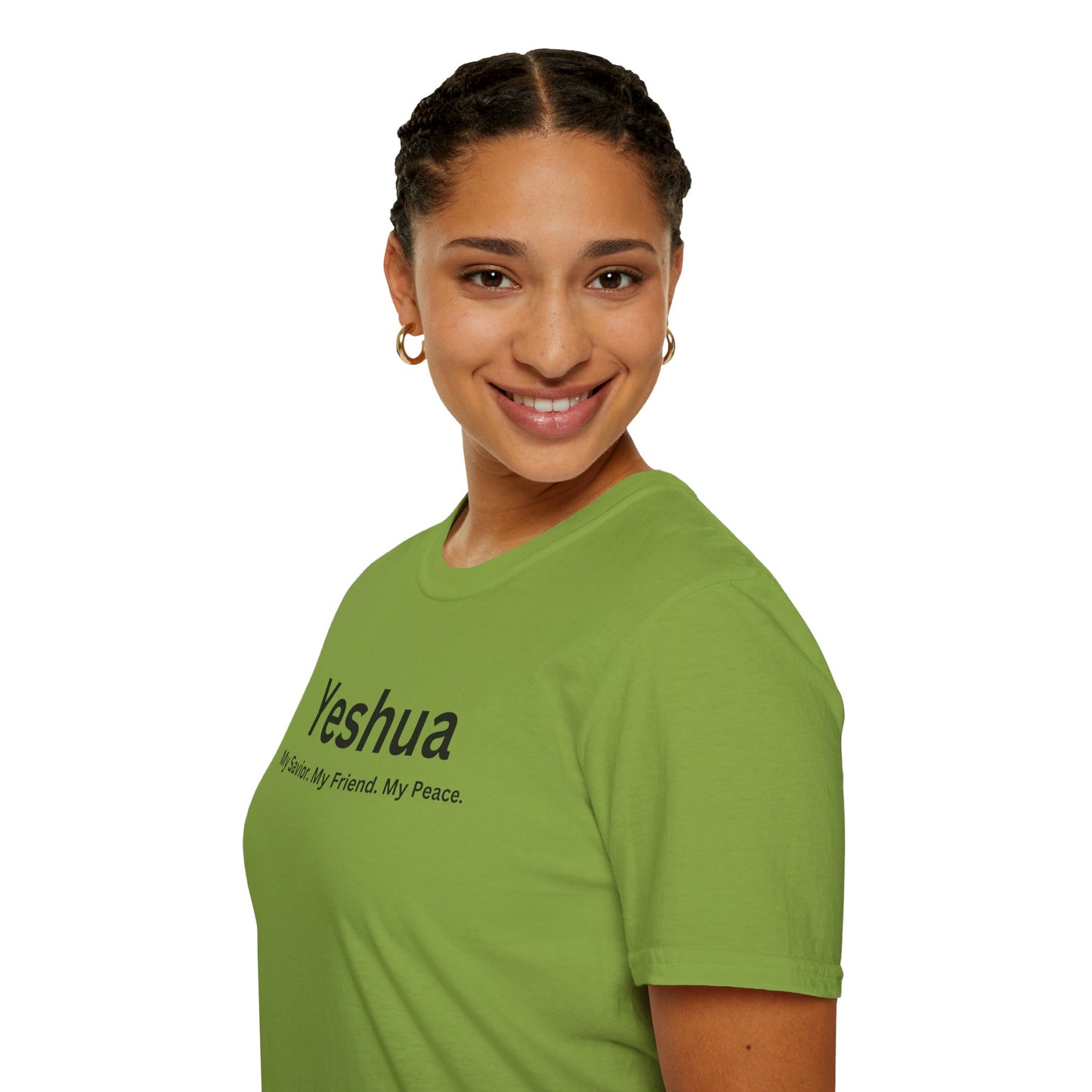 'Yeshua: My Savior. My Friend. My Peace.  Inspirational Unisex Softstyle T-Shirt