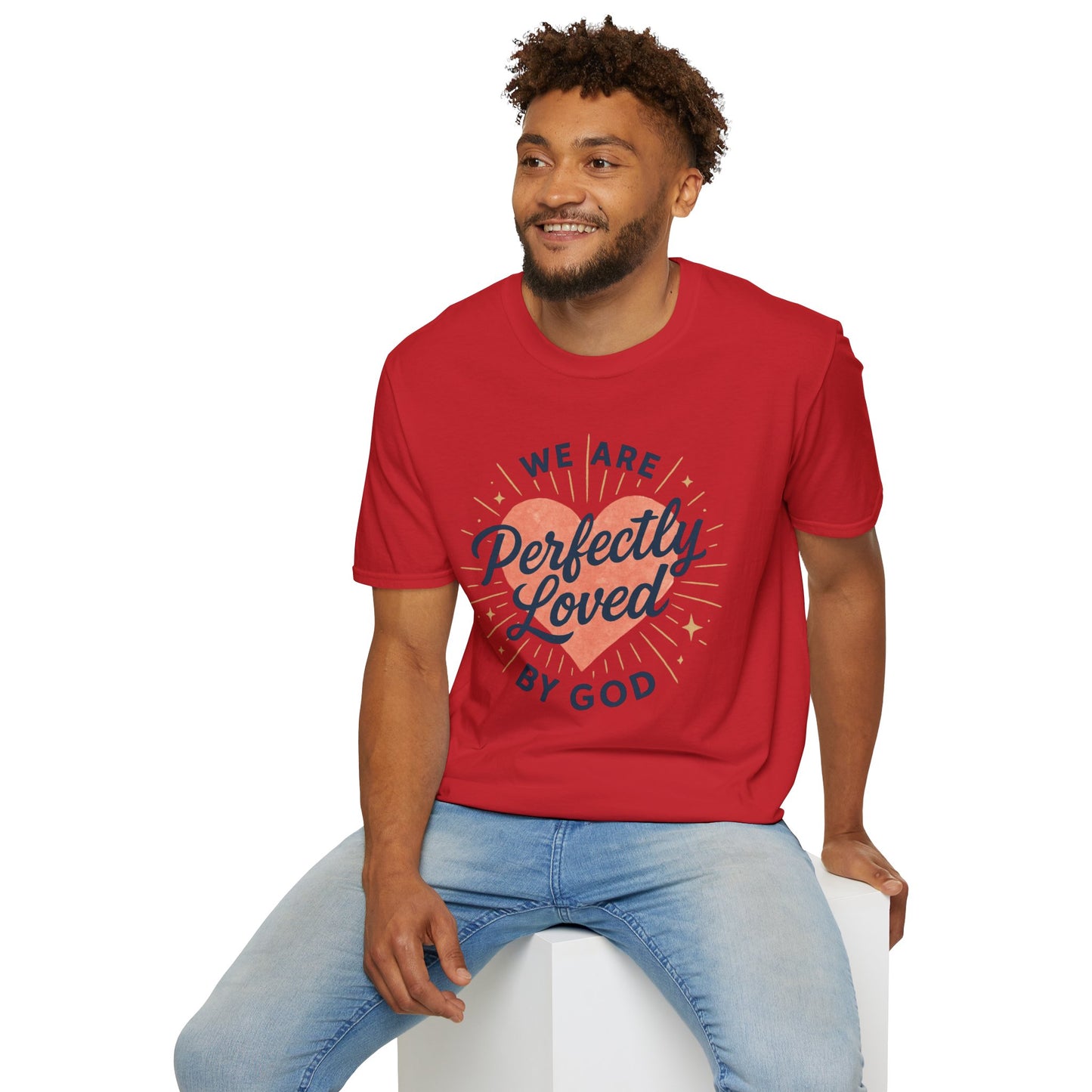 Perfectly Loved by God T-Shirt — Christian Faith Graphic Tee