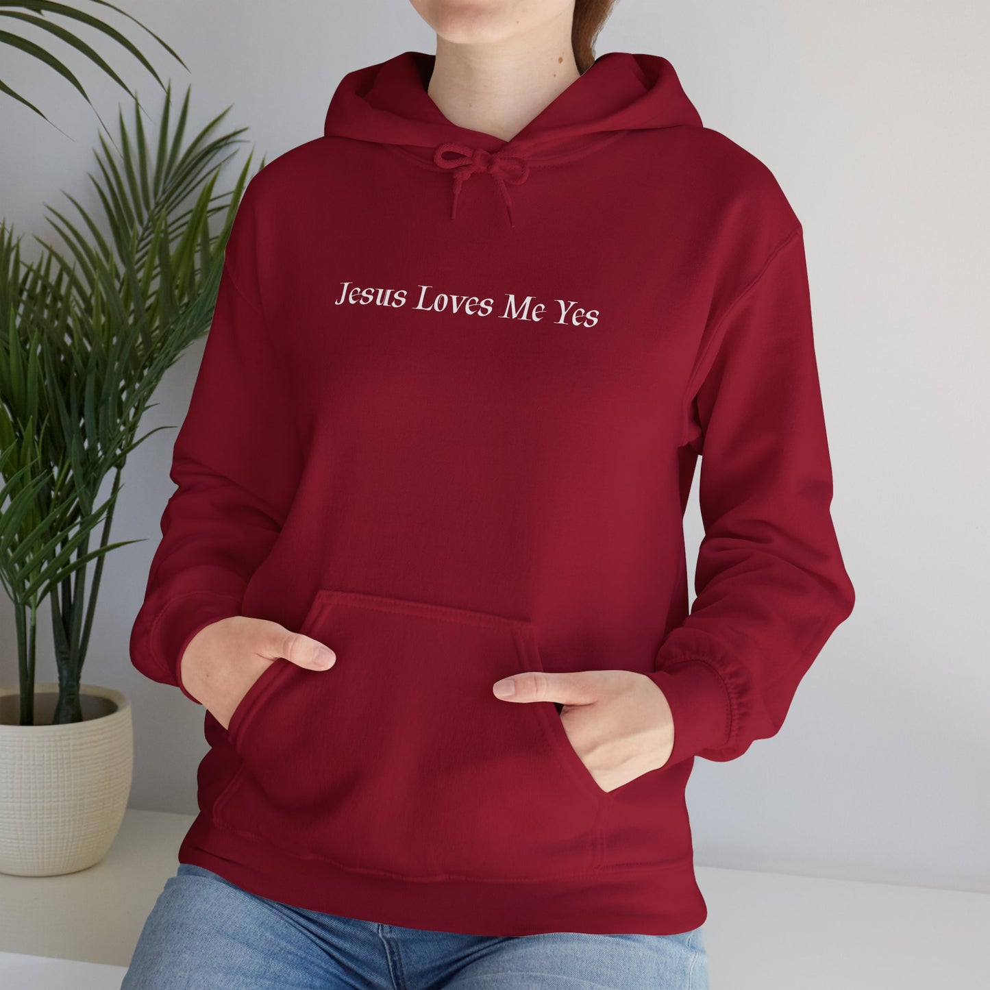 Jesus Loves Me Yes Unisex Heavy Blend™ Hooded Sweatshirt