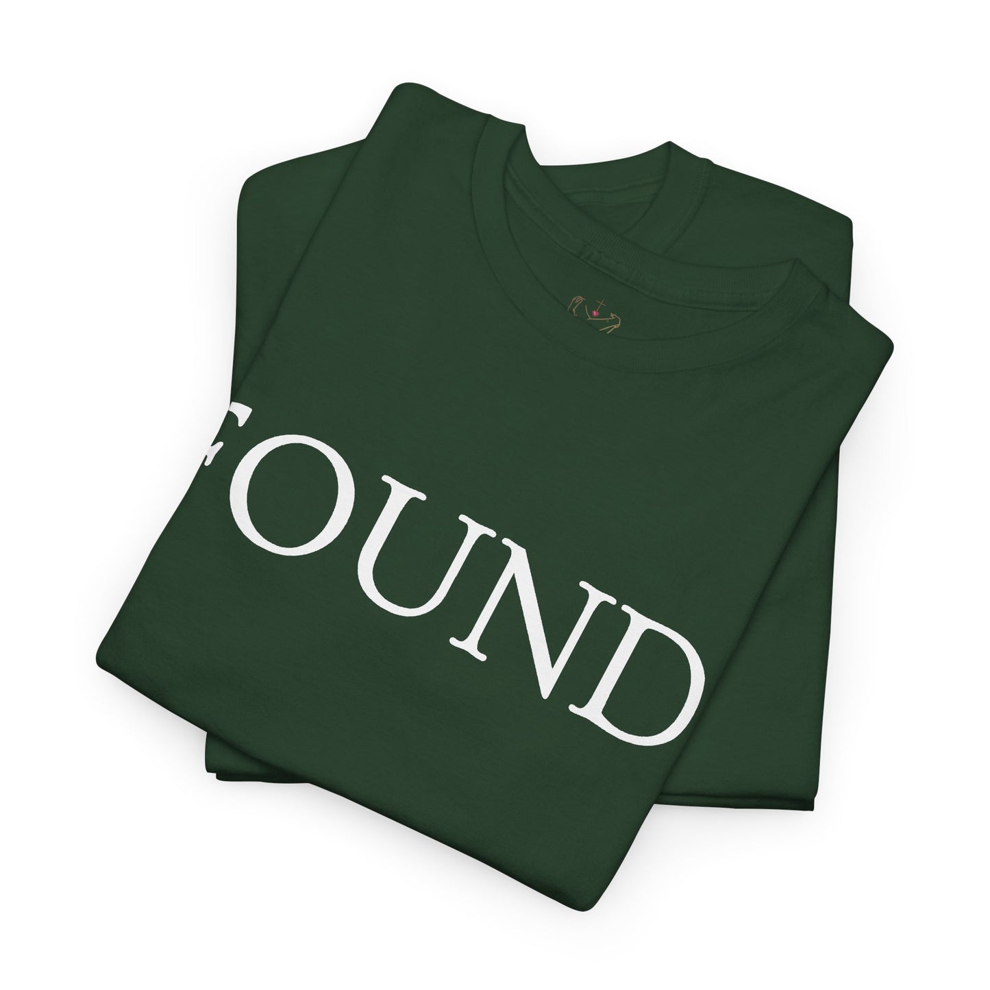 FOUND. Christian T-Shirt — Luke 19:10 Scripture Tee