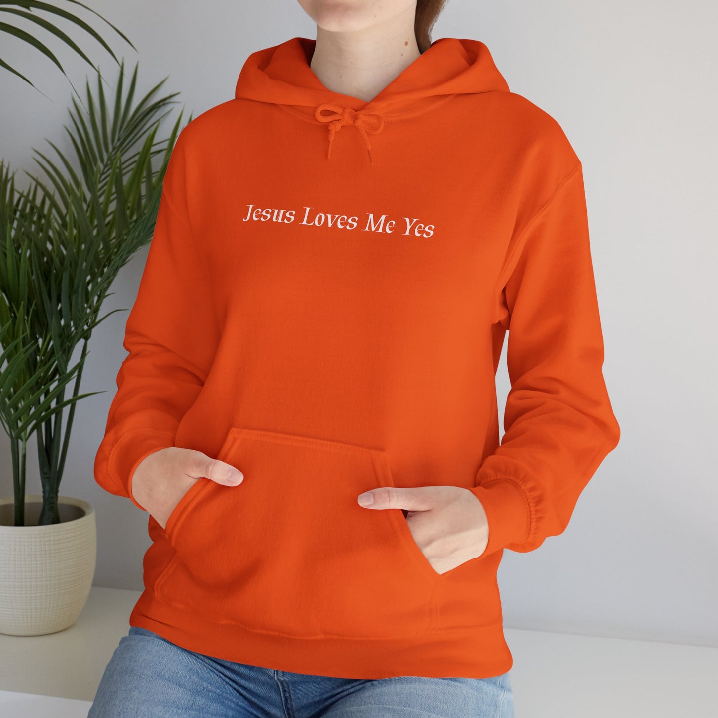 Jesus Loves Me Yes Unisex Heavy Blend™ Hooded Sweatshirt