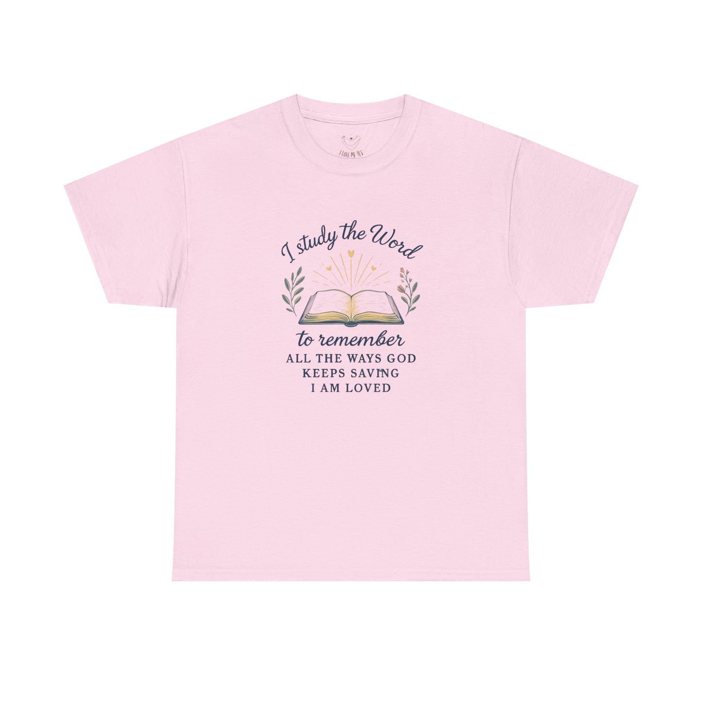 Christian Bible Study T-Shirt — "I Study the Word to Remember" Inspirational Tee