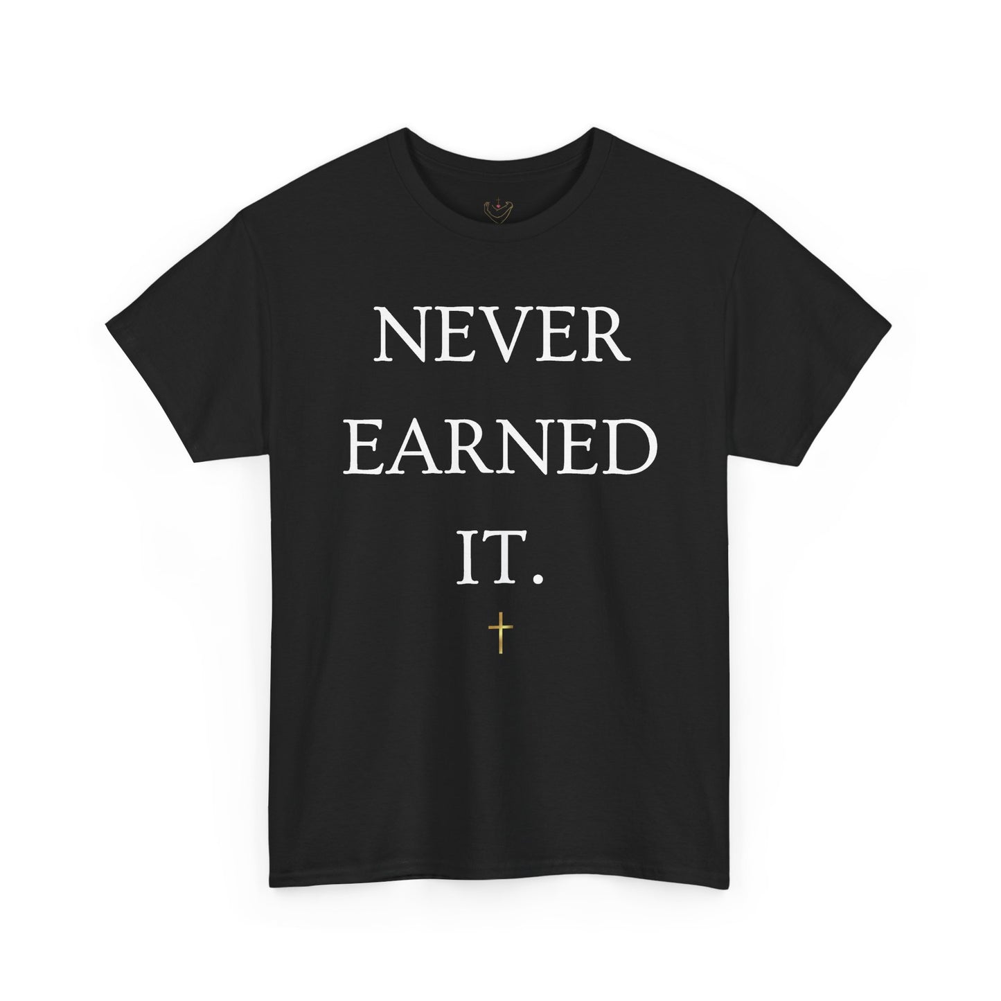 Never Earned It T‑Shirt — Christian Faith Tee with Ephesians 2:8‑9 Verse