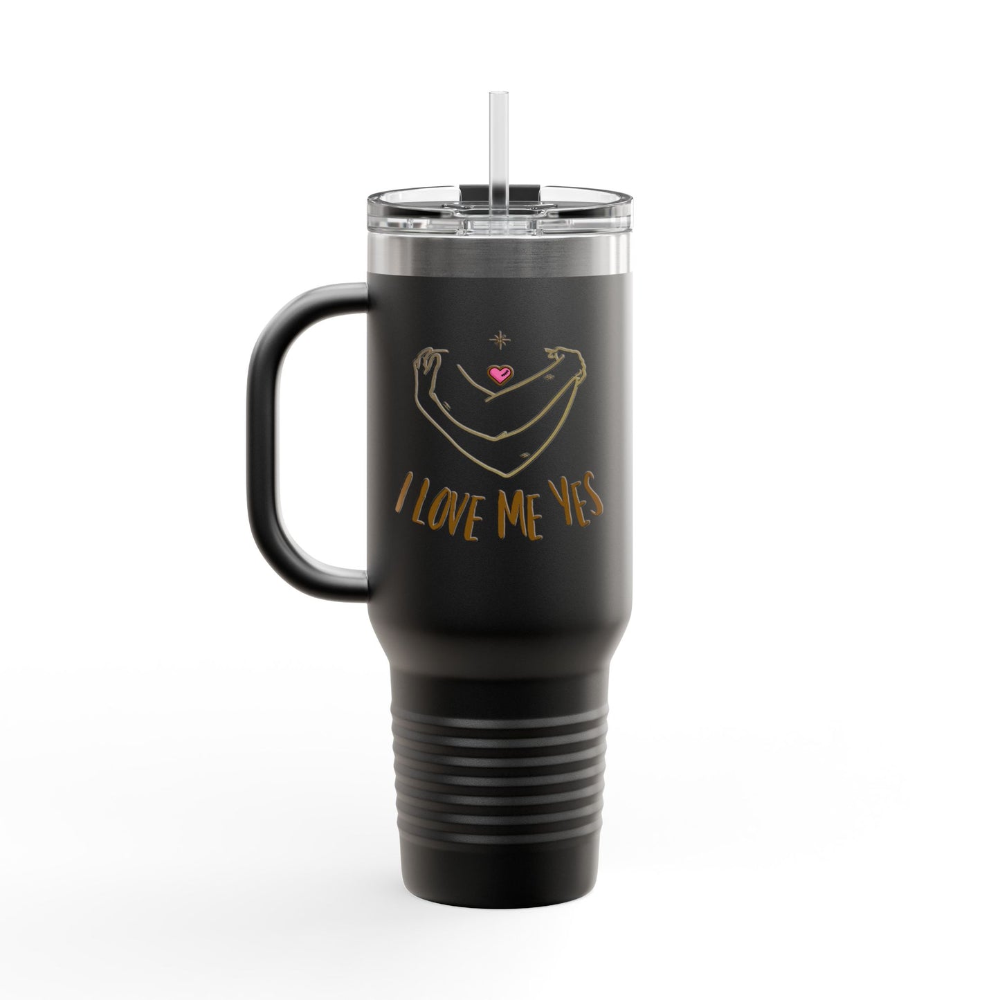 I Love Me Yes Insulated Travel Mug, 40oz